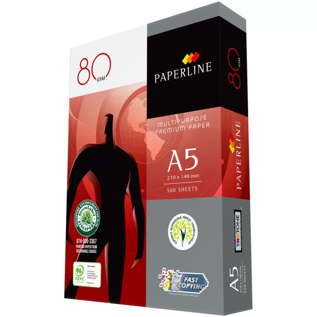 A5 White 80gsm Carbon Neutral Copy Paper - 210mm x 148mm (8.3