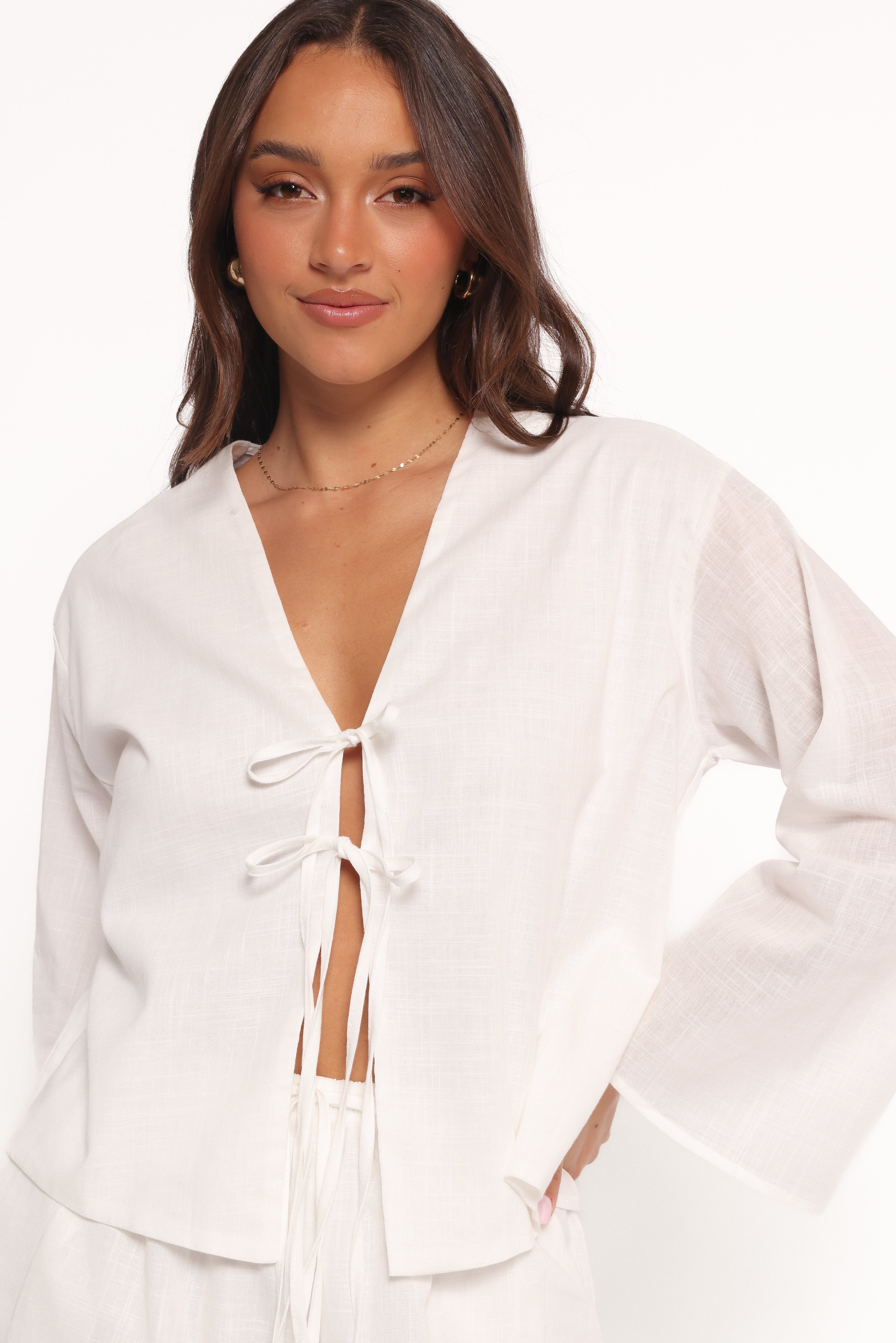 Flynn Short Set for Women - Comfortable White Summer Outfit | Casual Wear, Beach Vacation, Lounge & Everyday Style