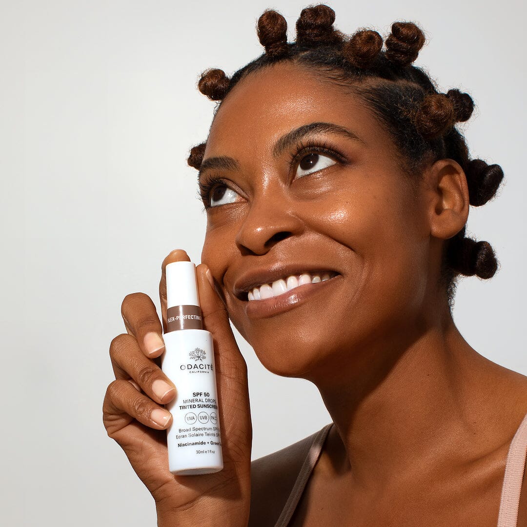 SPF 50 Flex Perfecting™ Mineral Drops Tinted Sunscreen - Oil-Free, Non-Greasy Face Sunscreen for Daily Protection | Perfect for Beach, Outdoor Activities & Sensitive Skin Care
