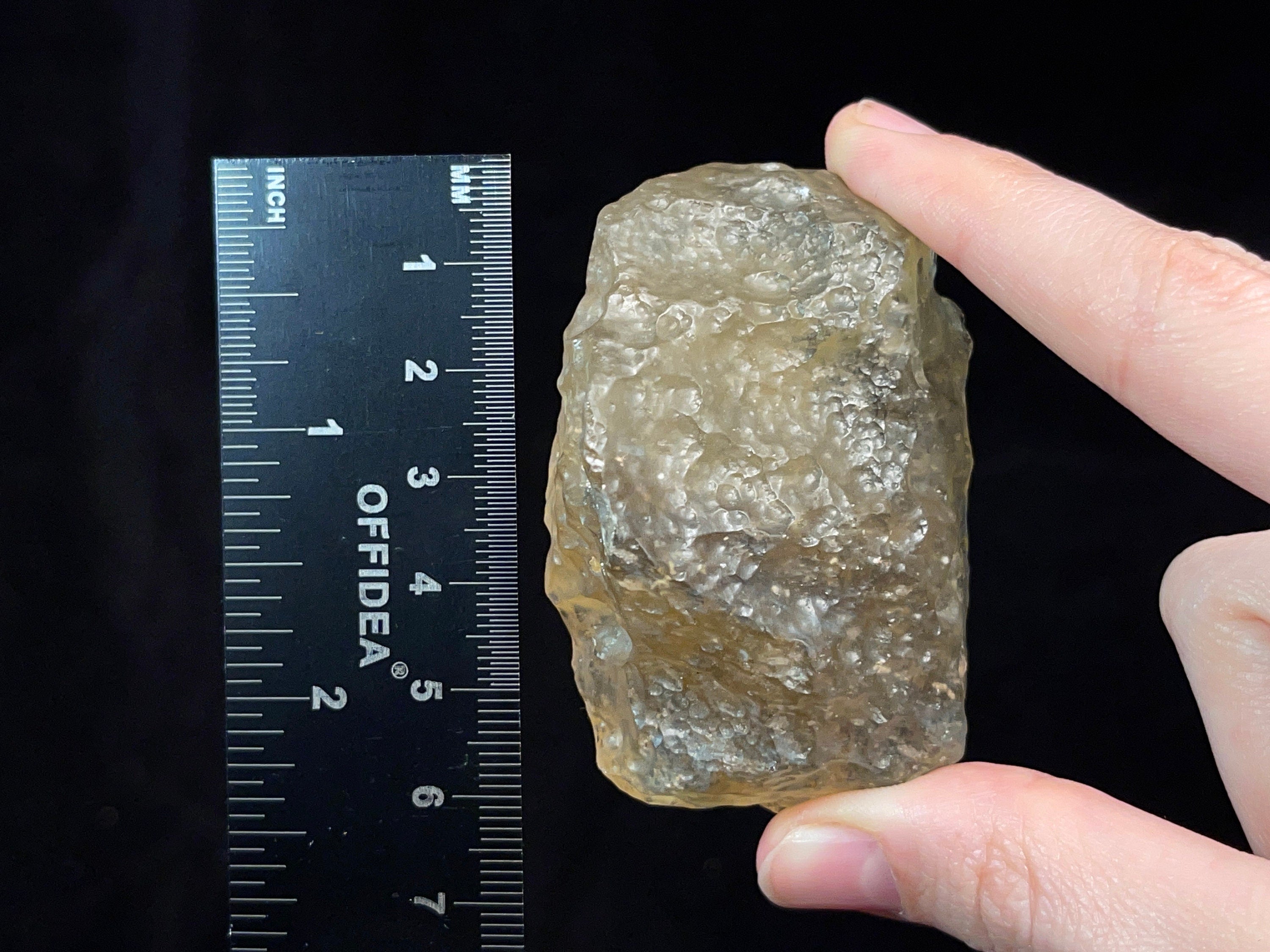 LIBYAN DESERT GLASS - Rare 2A Grade Raw Crystal (81.5g) | Metaphysical Healing Stones for Meditation, Energy Work & Spiritual Growth