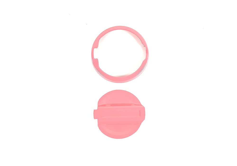 ABS Gas Cap Cover for Jeep Wrangler JL 2018+ - Pink Exterior Accessory, Fuel Door Decoration & Trim - Perfect for Off-Roading, Car Shows & Custom Jeep Modifications