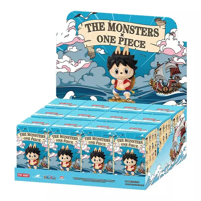 POP MART The Monsters x One Piece Series Blind Box Collectible Figures (Complete Set of 12) - Perfect for Anime Fans, Office Desk Decor, and Gift Giving