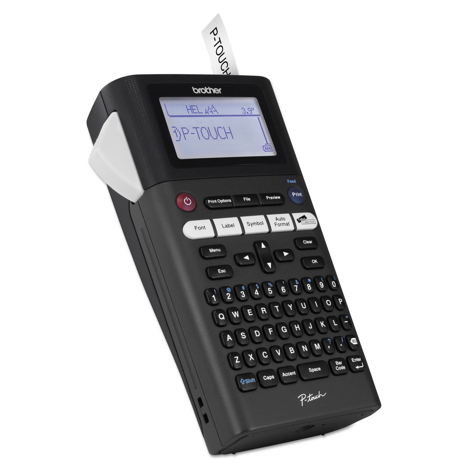 Brother P-touch PTH300 Portable Label Maker with One-Touch Formatting - Vivid Bright Display & Fast Printing Speeds - Ideal for Office, Home Organization & Craft Labeling (Black)
