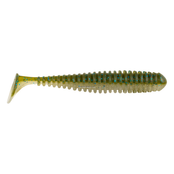 Berkley PowerBait Power Swimmer Ripple Body with Paddle Tail Fishing Lure - Best Soft Plastic Swim Bait for Bass, Trout, and Walleye - Perfect for Freshwater and Saltwater Fishing