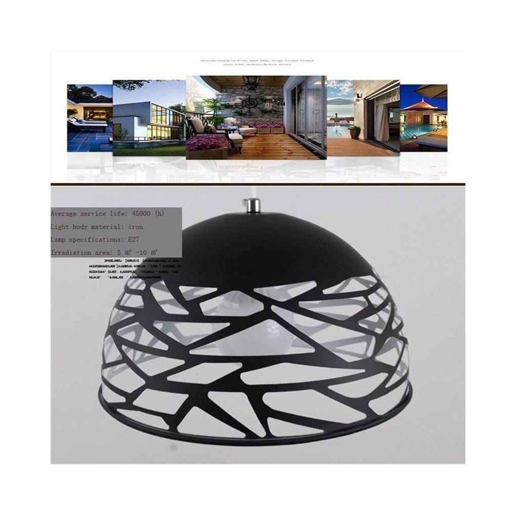 Modern Minimalist Iron Chandelier - Elegant Hollow Design for Restaurant, Living Room, Bar & Internet Cafe - Creative Lighting Fixture for Home and Commercial Spaces