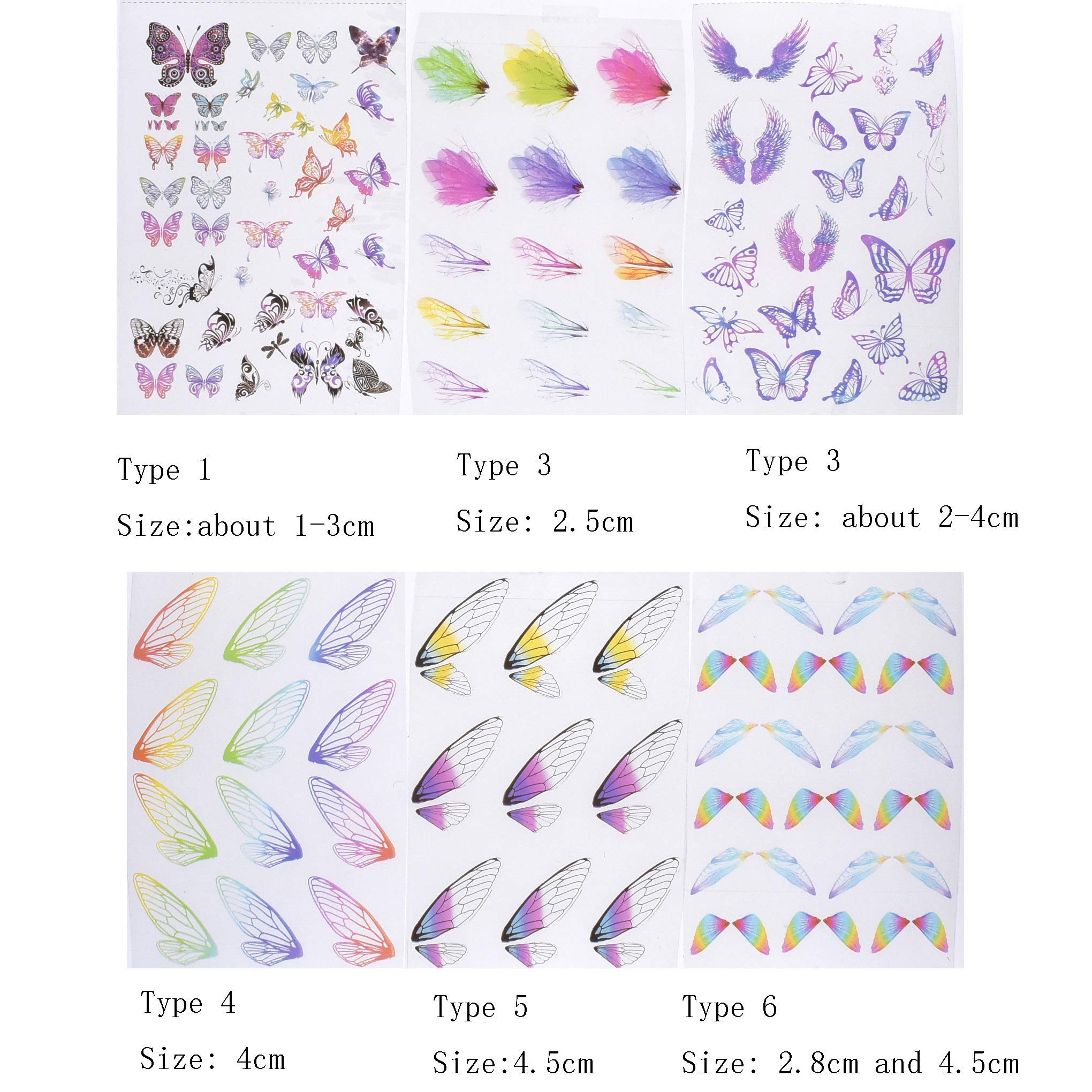 6-Piece Butterfly Embellishments for Epoxy Resin Molds - Premium 3D Fillers (Not Stickers) - Perfect for DIY Jewelry, Resin Art, and Home Decor Crafts