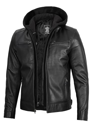 Ddge - Black Men Hooded Jacket