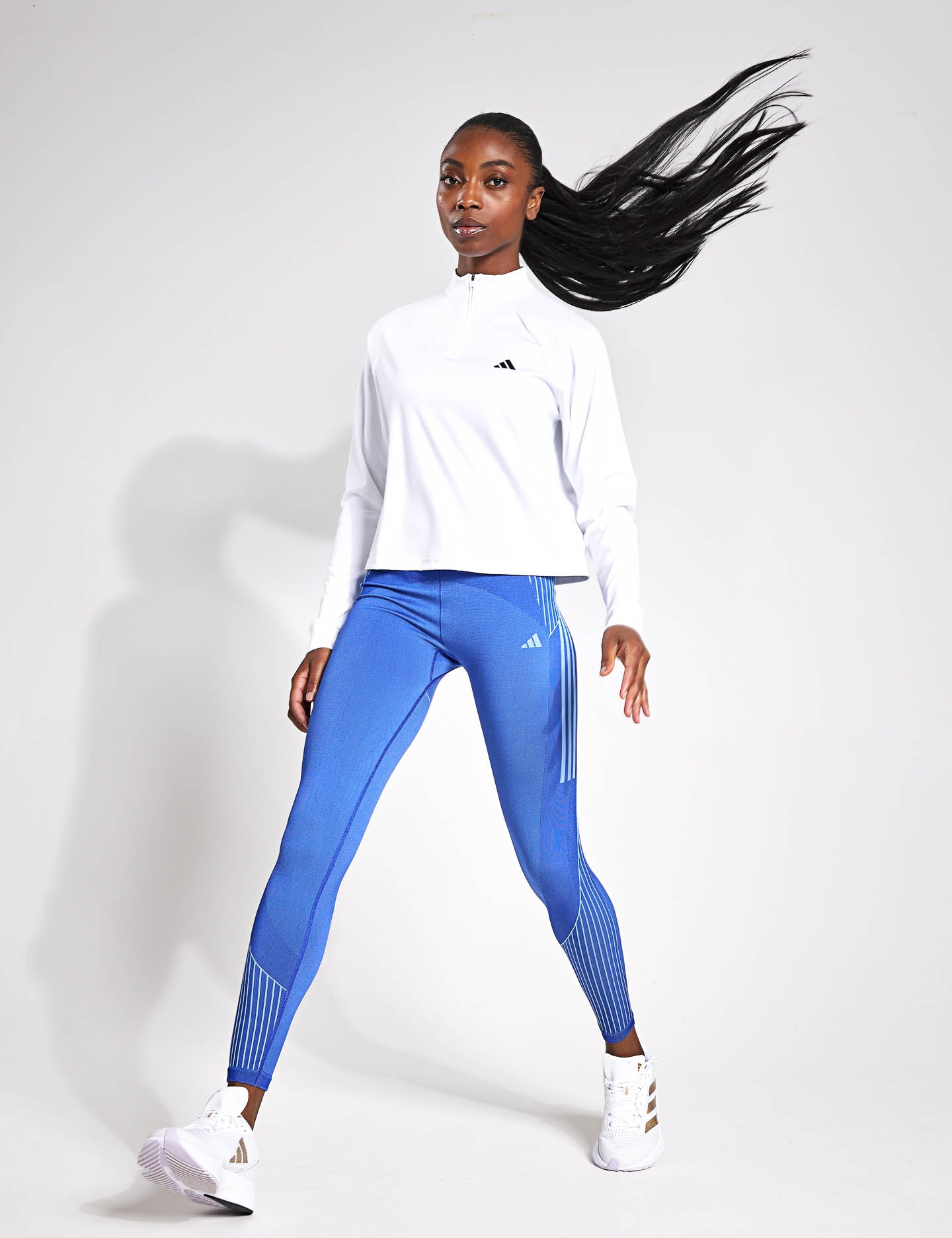 Minimalist 1/4 Zip Train Essentials Cover Up - White | Lightweight Workout Jacket for Gym, Running & Outdoor Activities