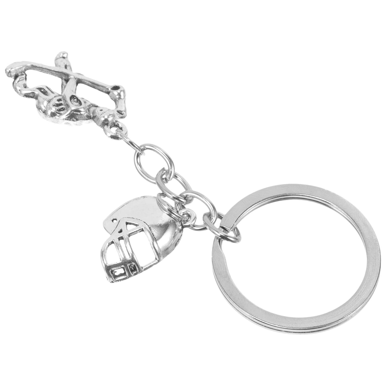 Hockey Player Keychain - Sports Themed Backpack Accessory, Hockey Gift for Players & Fans, Durable Metal Key Ring for Bags, Gyms & Travel