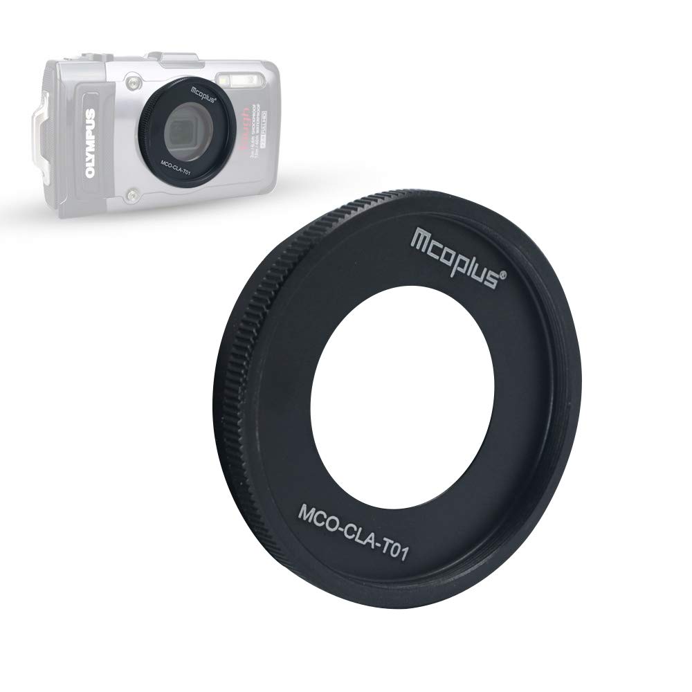 Mcoplus 40.5mm Aluminum Alloy Lens Adapter Ring for Olympus TG-6/TG-5/TG-4/TG-3/TG-2/TG-1 Cameras - Compatible with Filters & Wide Angle Lenses - Perfect for Underwater Photography, Travel & Outdoor Adventures