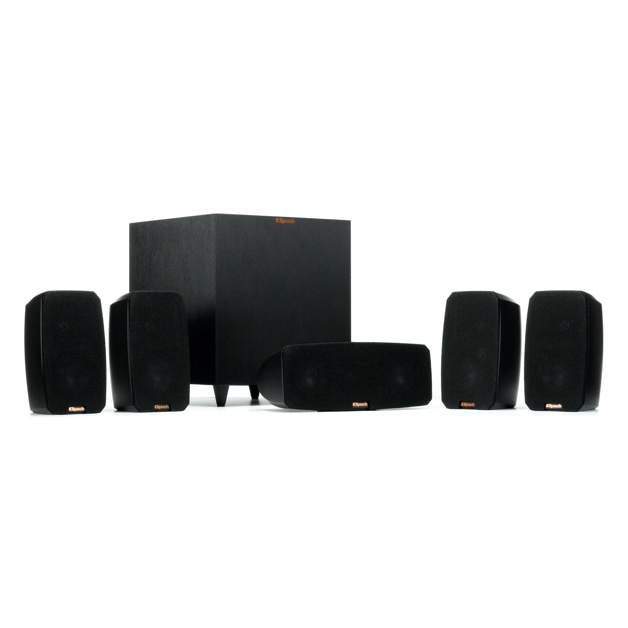 Klipsch Reference Theater Pack 5.1 Channel Home Theater System - High Performance Surround Sound Speaker System for Movies, Music & Gaming | Perfect for Living Rooms, Home Theaters & Entertainment Spaces