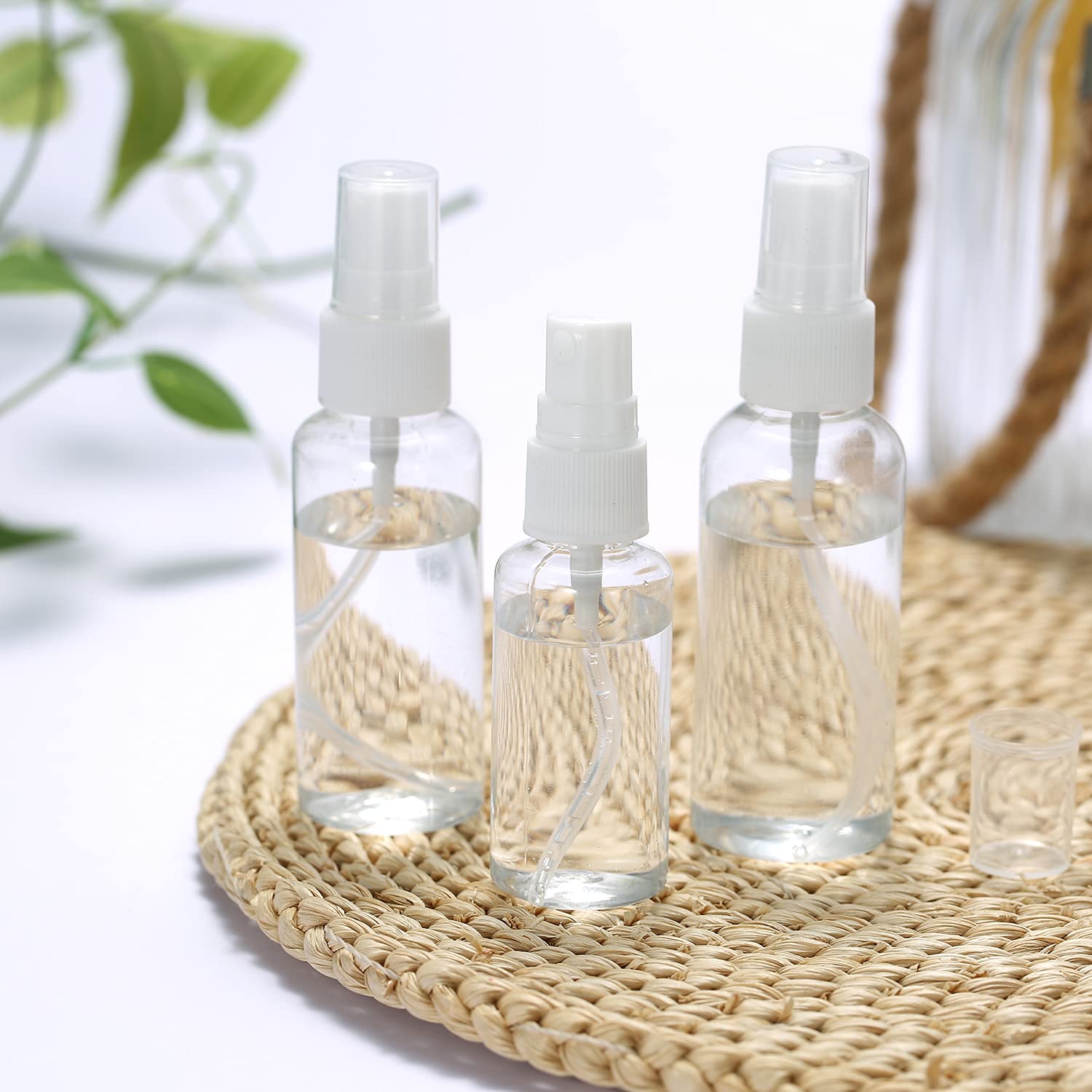 10ml Clear PET Fine Mist Spray Bottle - Refillable Travel Size Container for Perfume, Cosmetics, Makeup & Water | Perfect for On-The-Go, Gym, Travel & Home Use