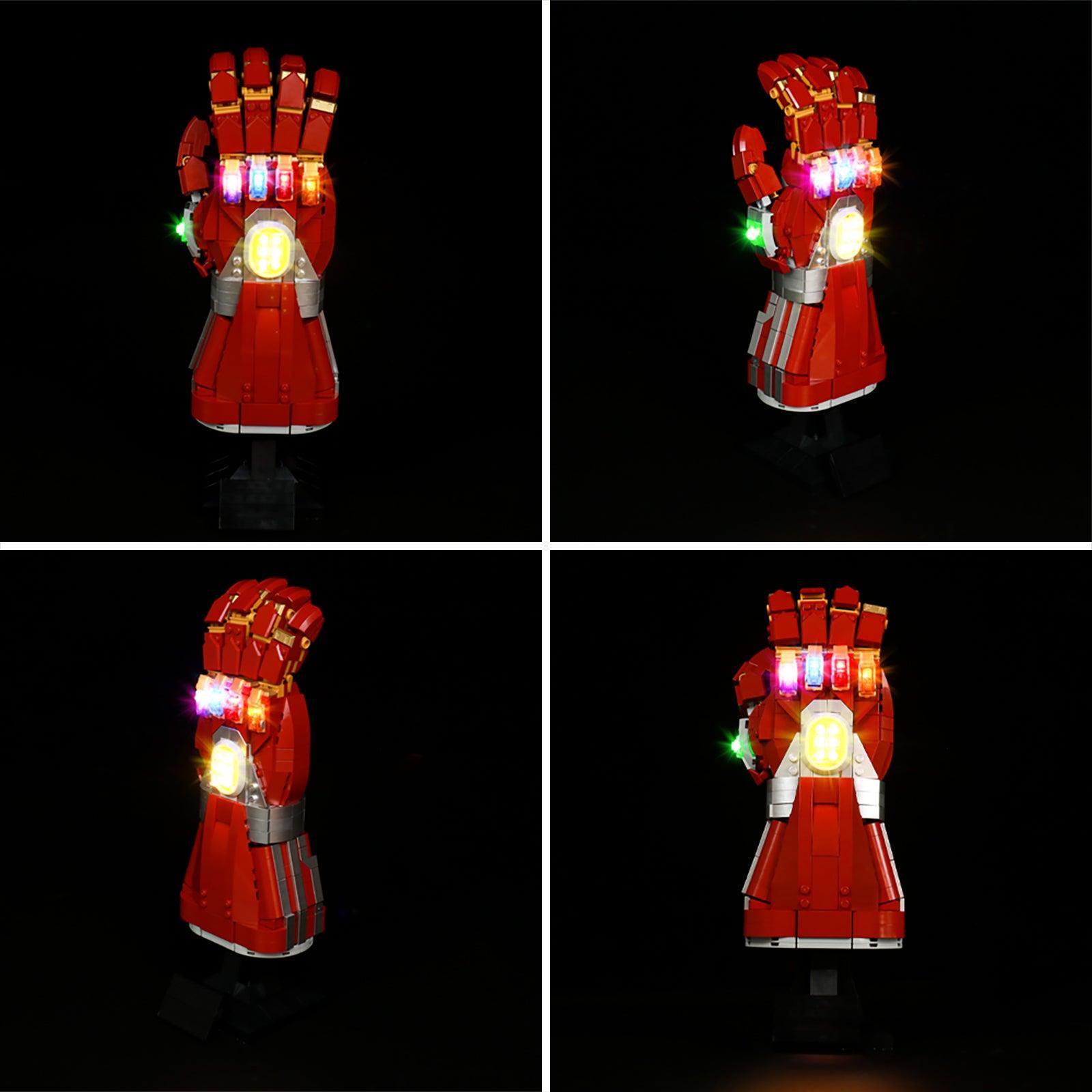 Best Light Kit for LEGO Nano Gauntlet Marvel 76223 Building Set - DIY Lighting Kit with Easy Installation for Display & Collection Enhancement
