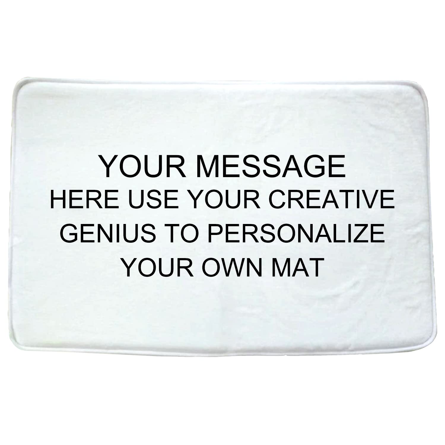 Custom Personalized Photo Bathroom Mat - Non-Slip Indoor Floor Rug with Text Printing - 400g Soft Absorbent Home Decor for Living Room, Bedroom & Bathroom