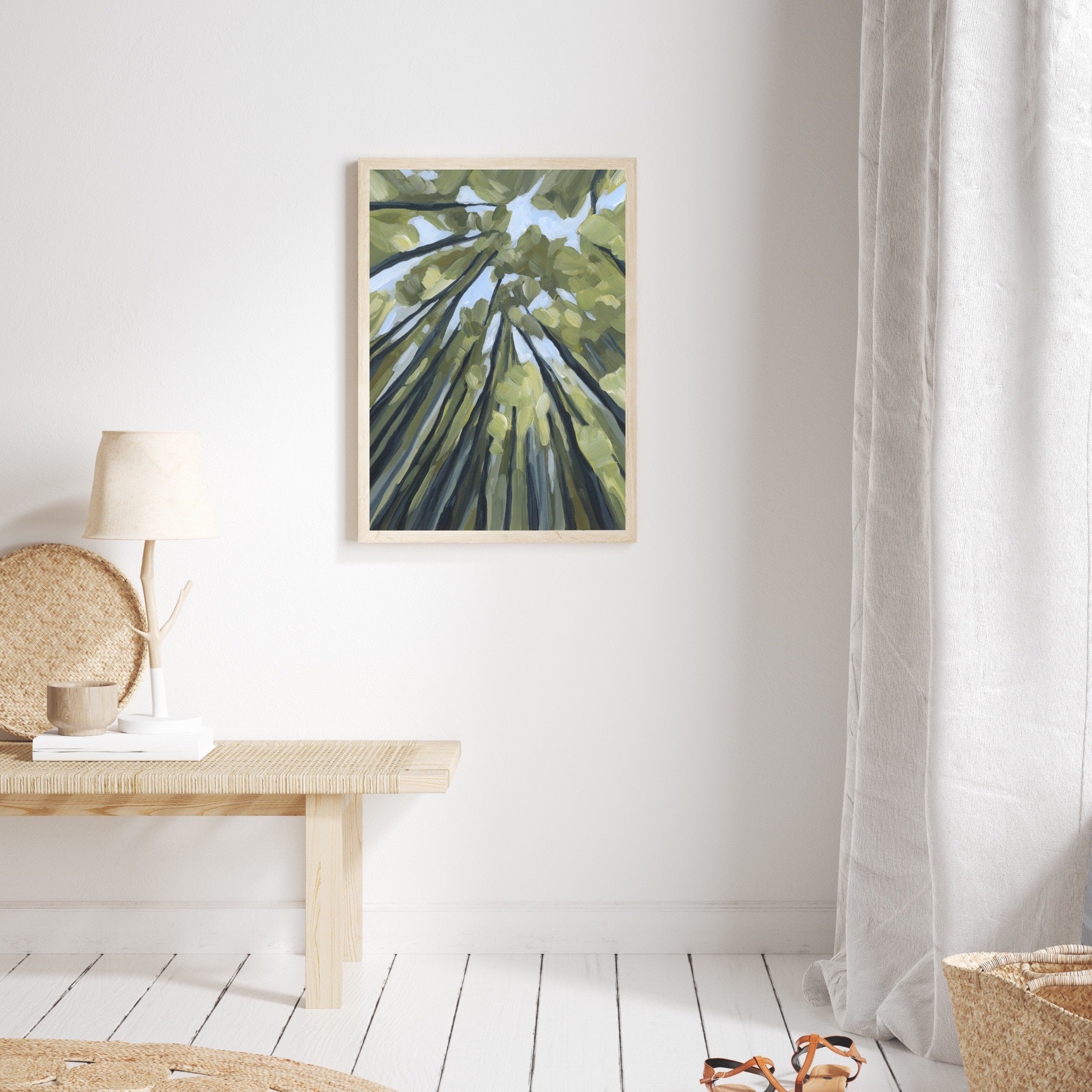 From the Forest Floor Nature Art Print - Handmade Botanical Wall Decor for Living Room, Bedroom & Office