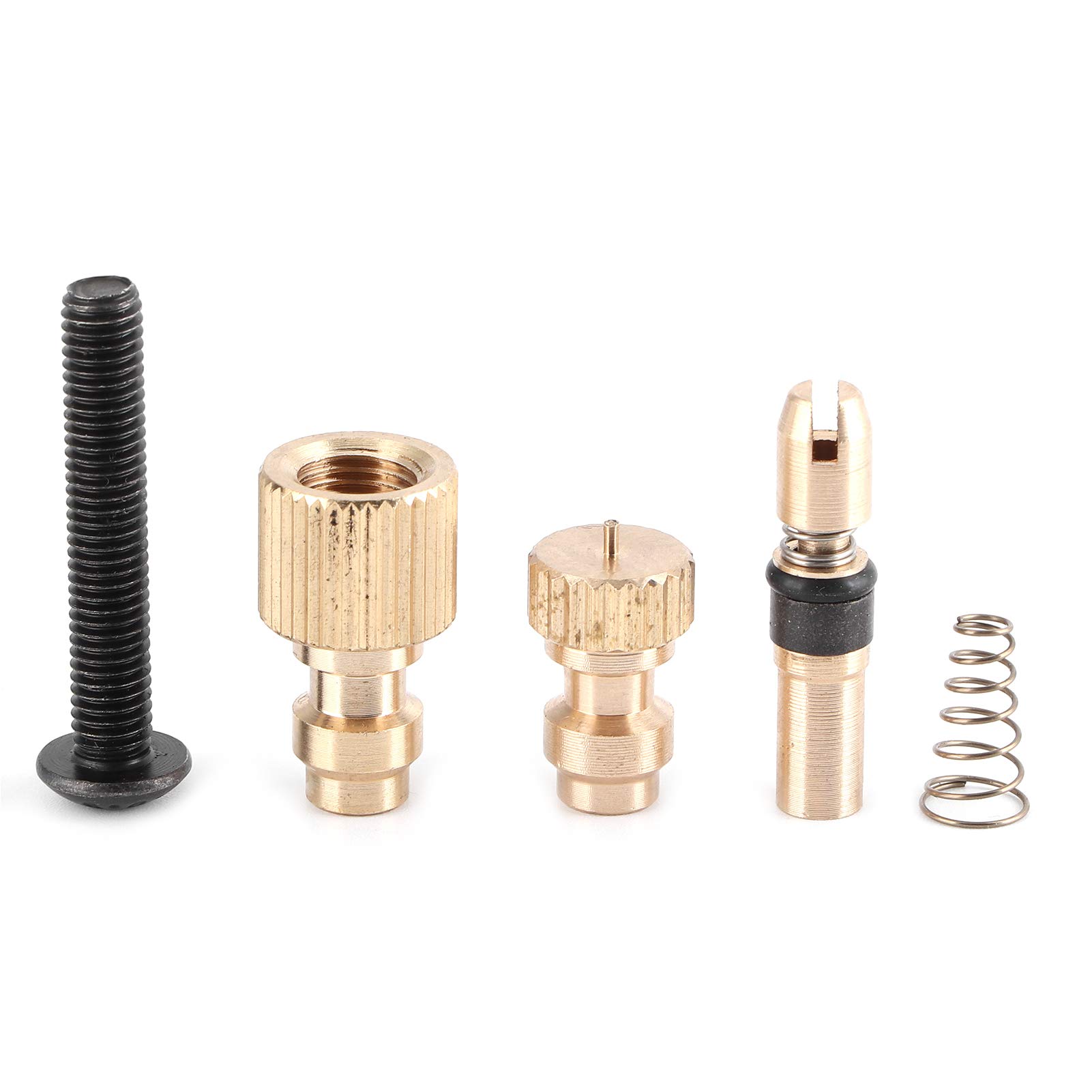 26Pcs Black & Copper High Pressure Air Pump Nozzle with Hex Wrench - Compatible with PCP & Hand Air Pumps - Perfect for Inflating Tires, Sports Balls & Outdoor Equipment