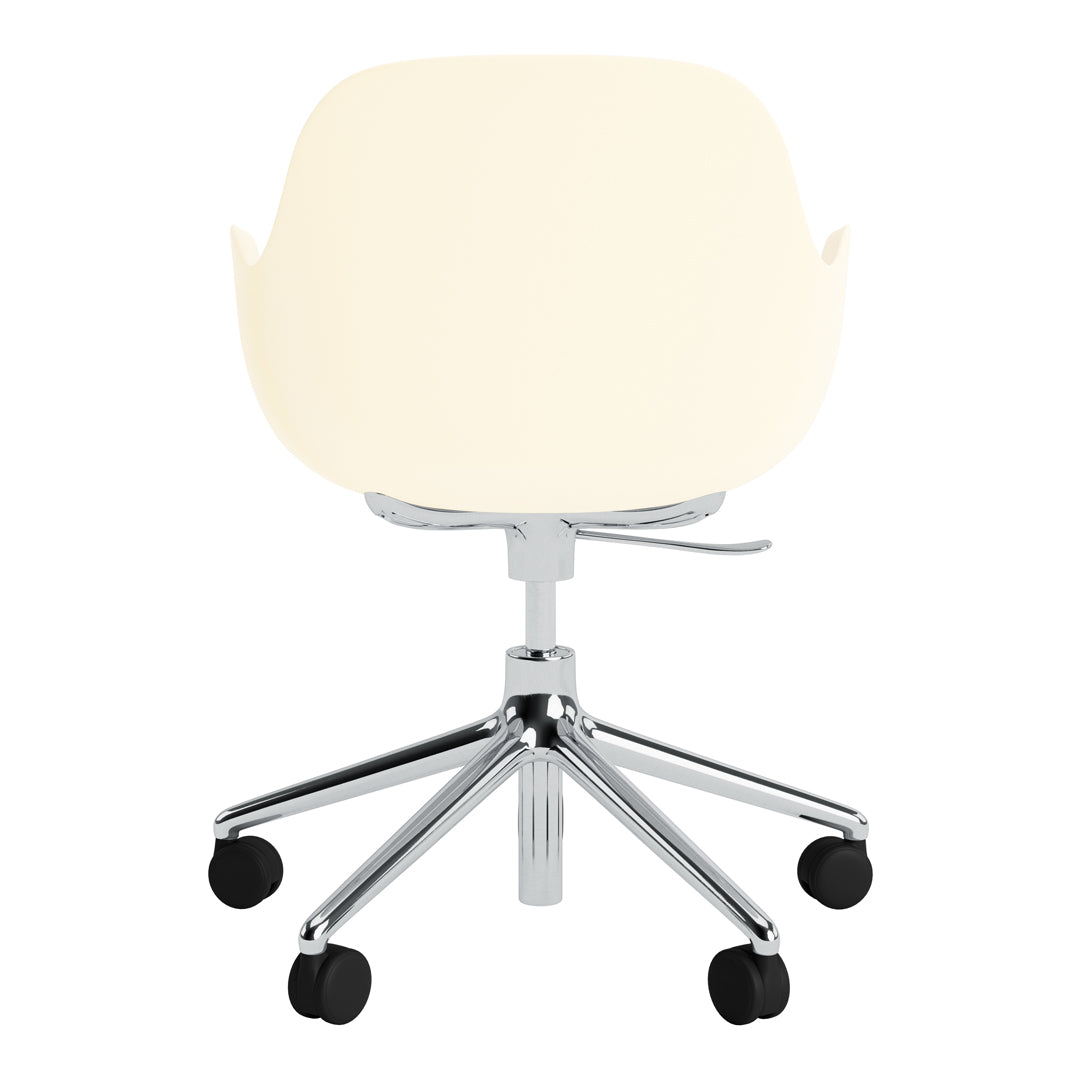 Modern Form Armchair with 5W Swivel Base & Gas Lift Mechanism - Ergonomic Office Chair for Home & Workspace Comfort