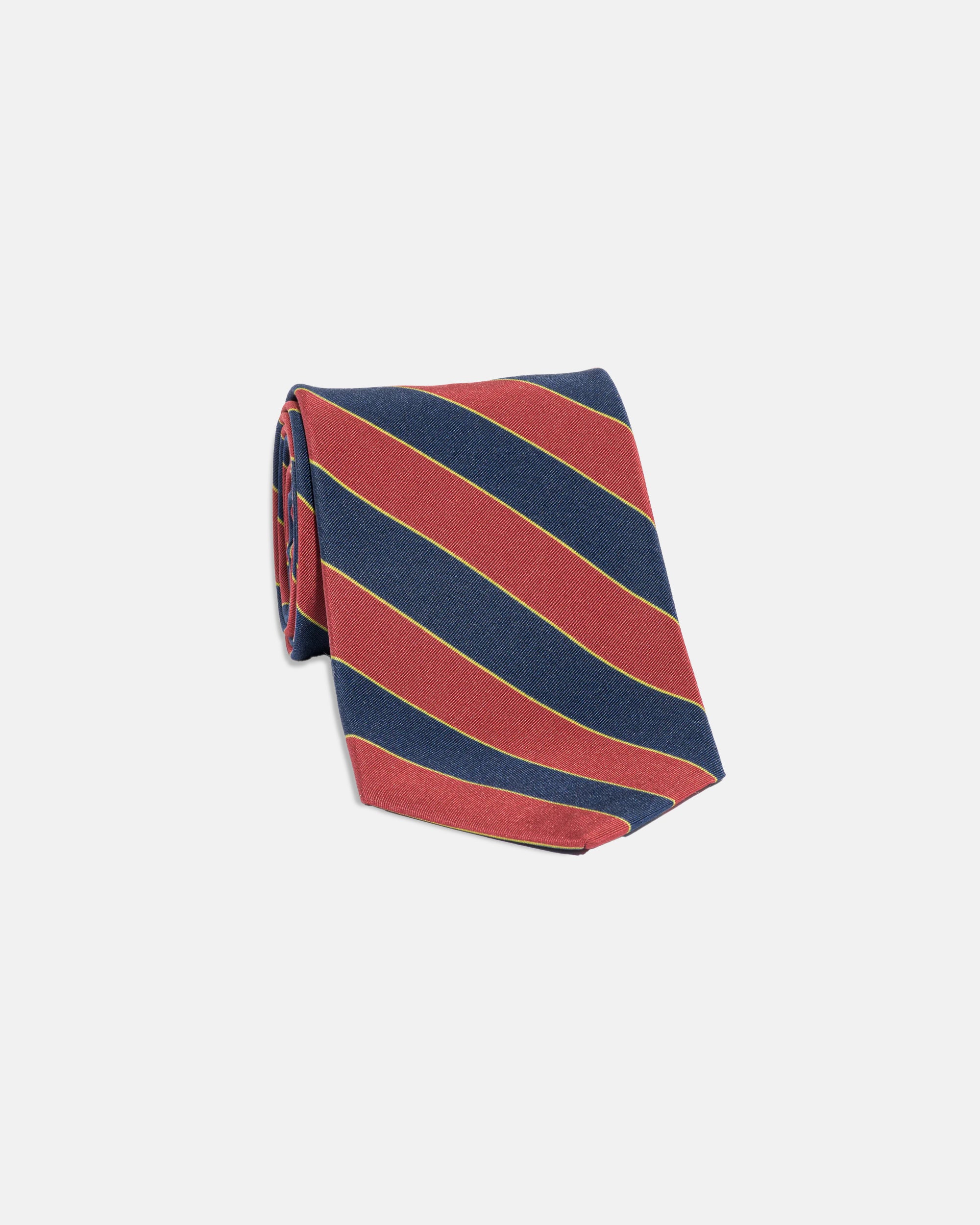 LOTHIANS AND BORDER HORSE REGIMENTAL IRISH POPLIN TIE - Classic Military Style Necktie for Formal Occasions, Business Meetings & Special Events