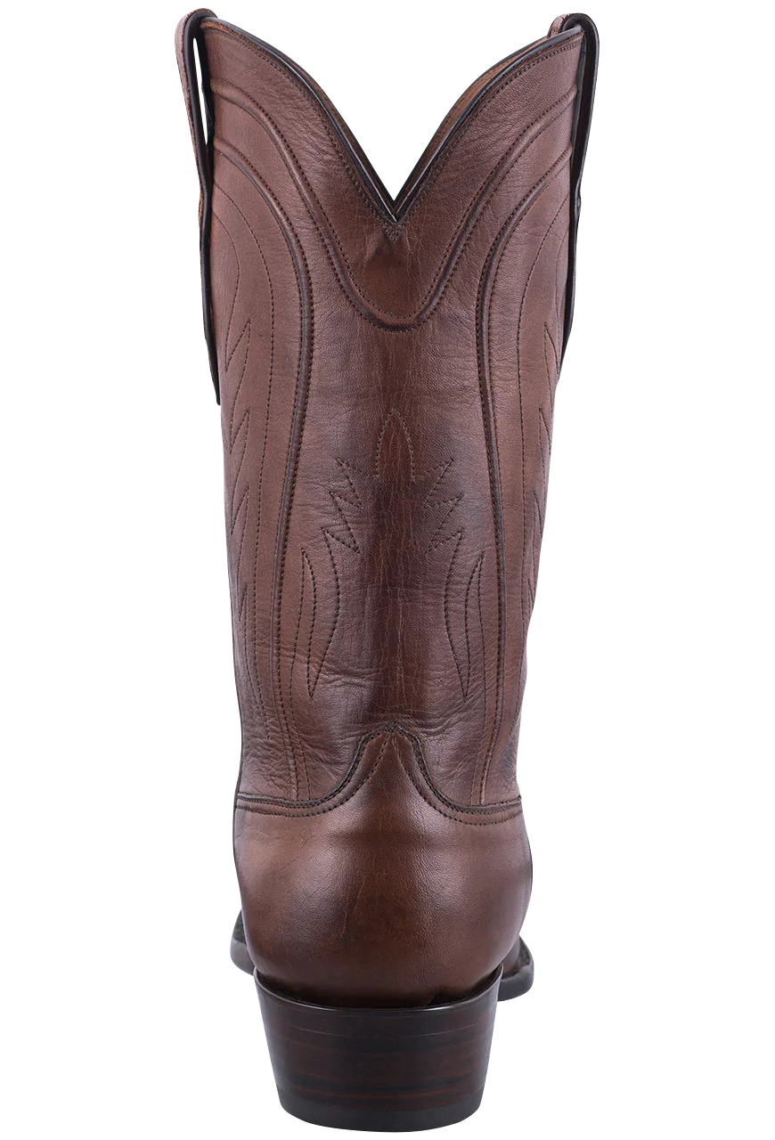 Black Jack Exclusive Ranch Hand Cowboy Boots - Burnished Brown Leather Western Boots for Men | Durable & Comfortable for Riding, Work & Outdoor Activities