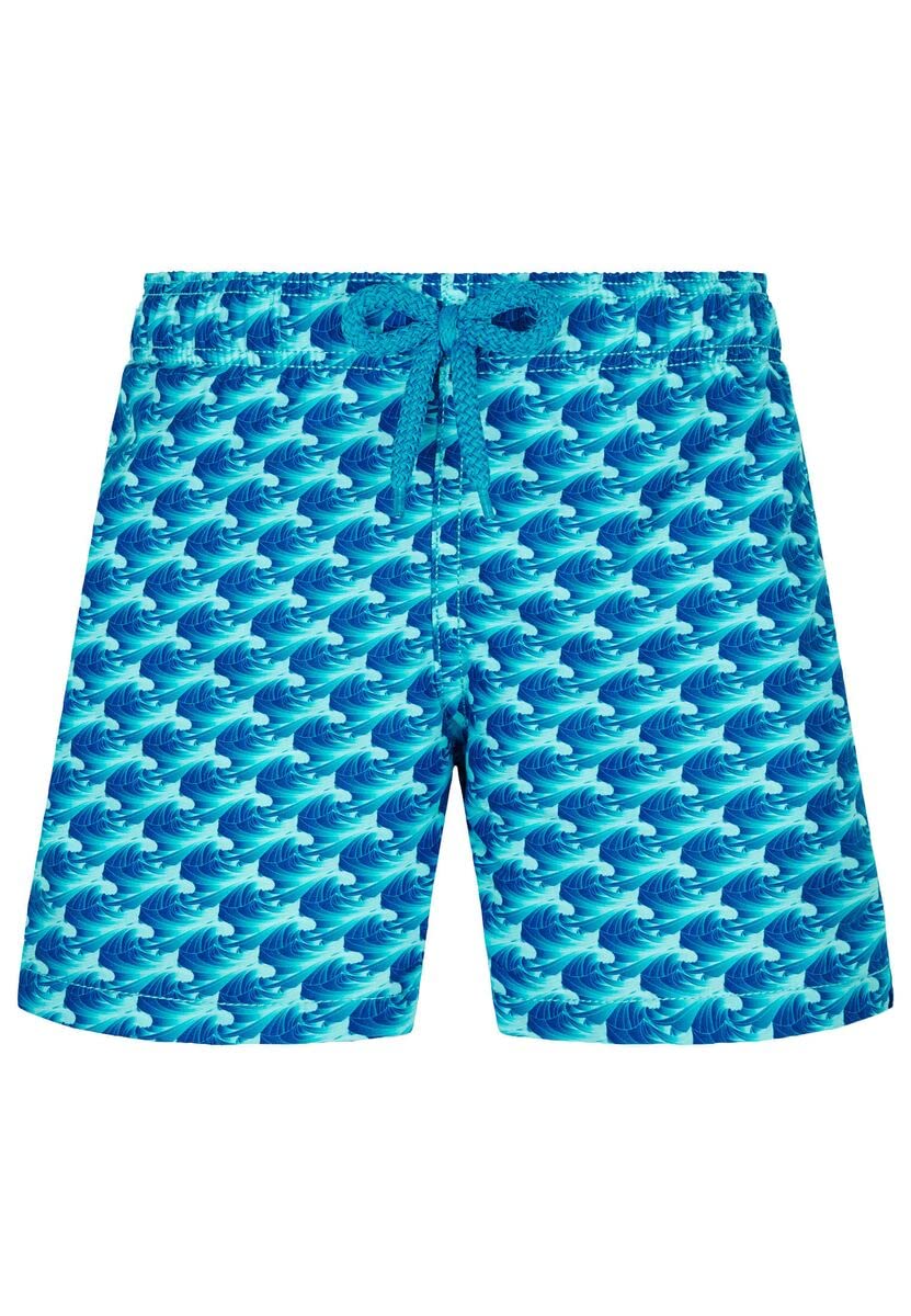 Vilebrequin Boys Micro Waves Jim Swim Trunks - Quick Dry, UPF 50+ Sun Protection for Toddler, Little Kids & Big Kids - Perfect for Beach, Pool & Summer Vacations