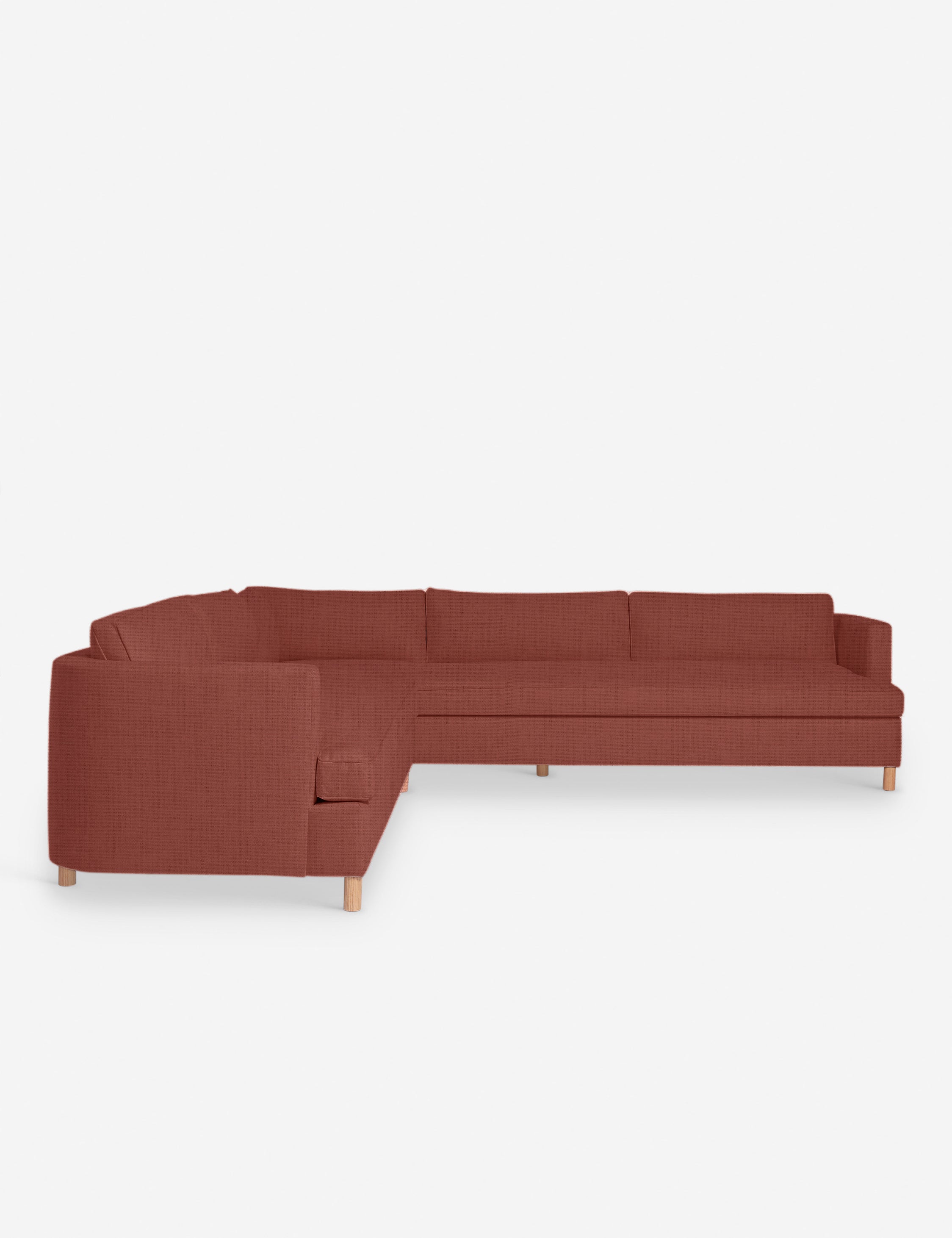 Belmont Corner Sectional Sofa by Ginny Macdonald - Modern L-Shaped Couch with Storage for Living Room, Family Room & Small Spaces