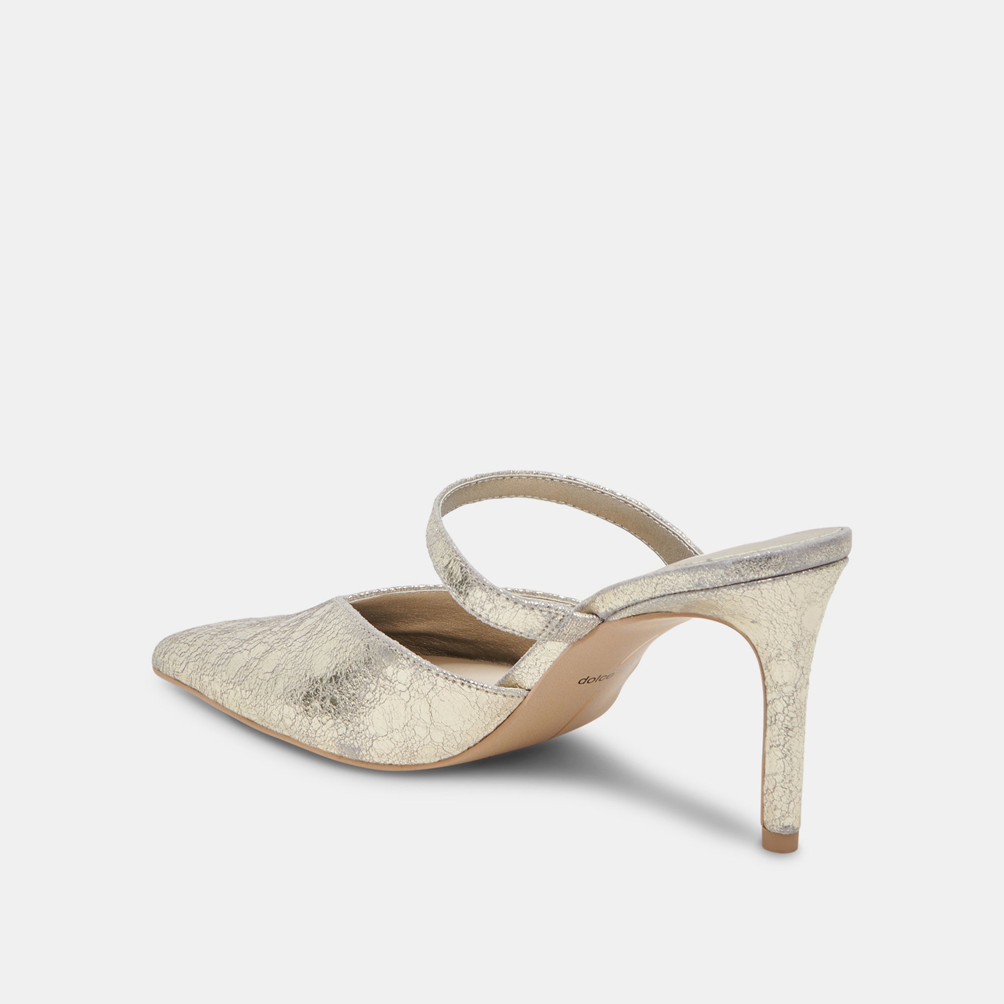 KANIKA Women's High Heels - Platinum Distressed Leather Pumps for Party, Wedding & Evening Wear | Comfortable & Stylish Dress Shoes