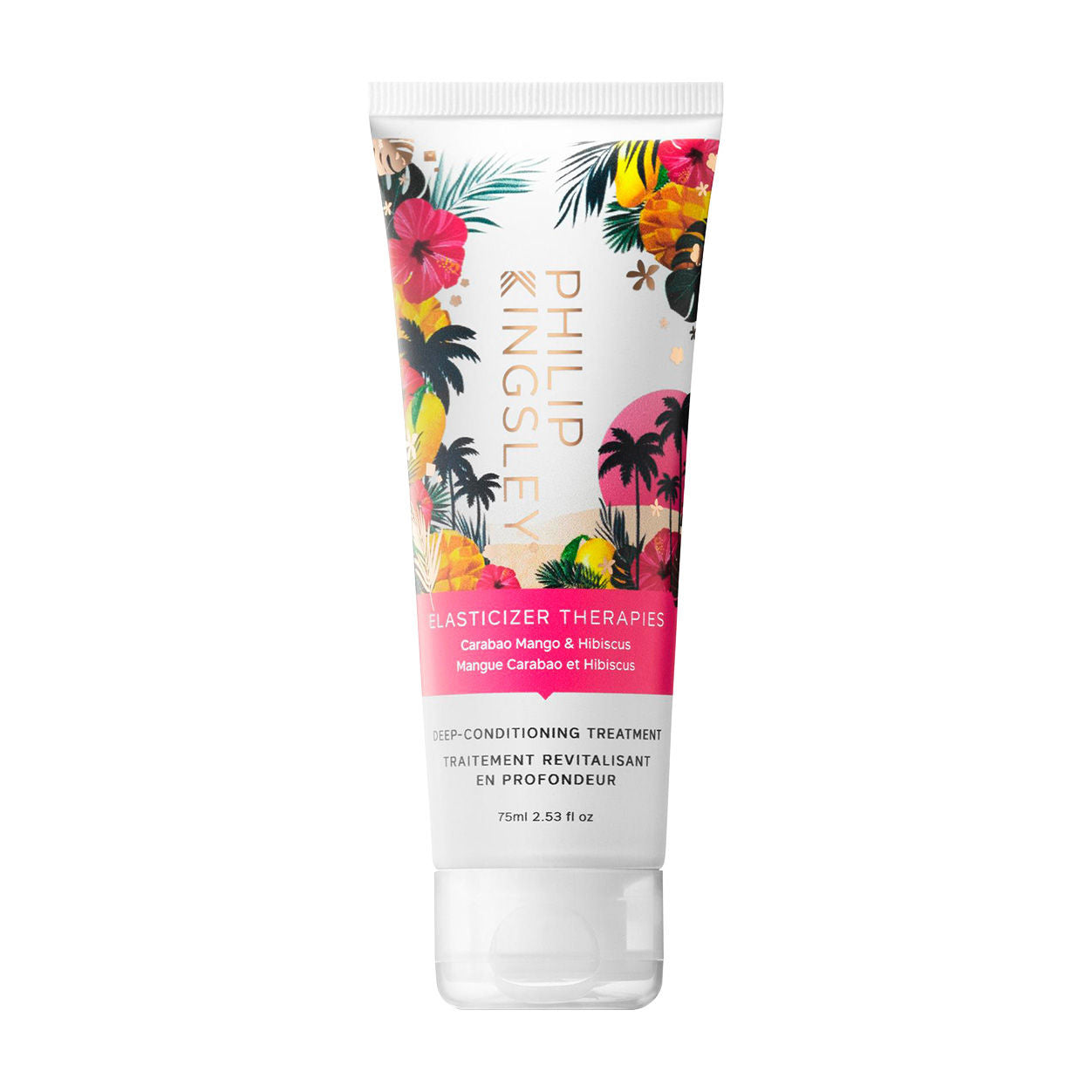 Carabao Mango and Hibiscus Hair Elasticizer - Natural Hair Repair Treatment for Dry, Damaged Hair - Perfect for Salon Quality Results at Home
