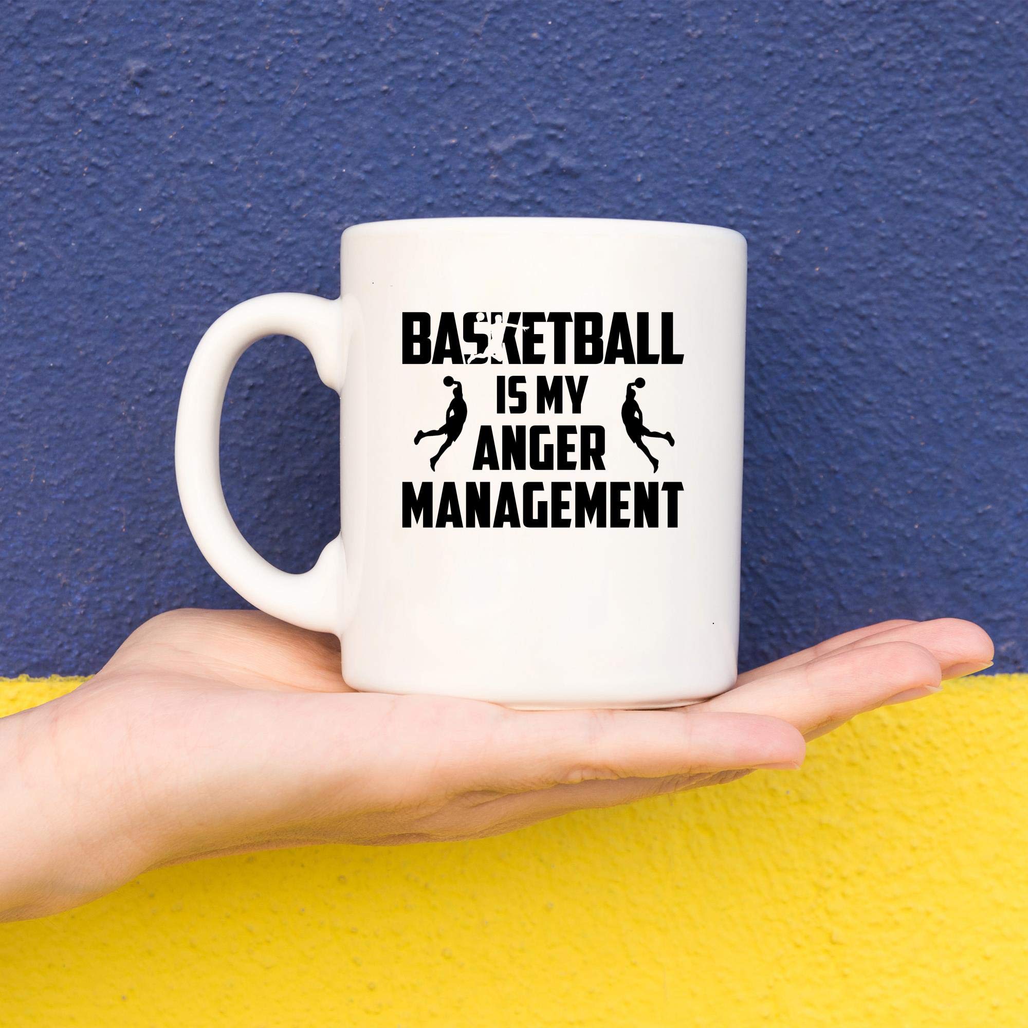 11oz Basketball Mug Cup - Perfect Gift for Basketball Players & Fans - Great for Coffee, Tea & Office Use