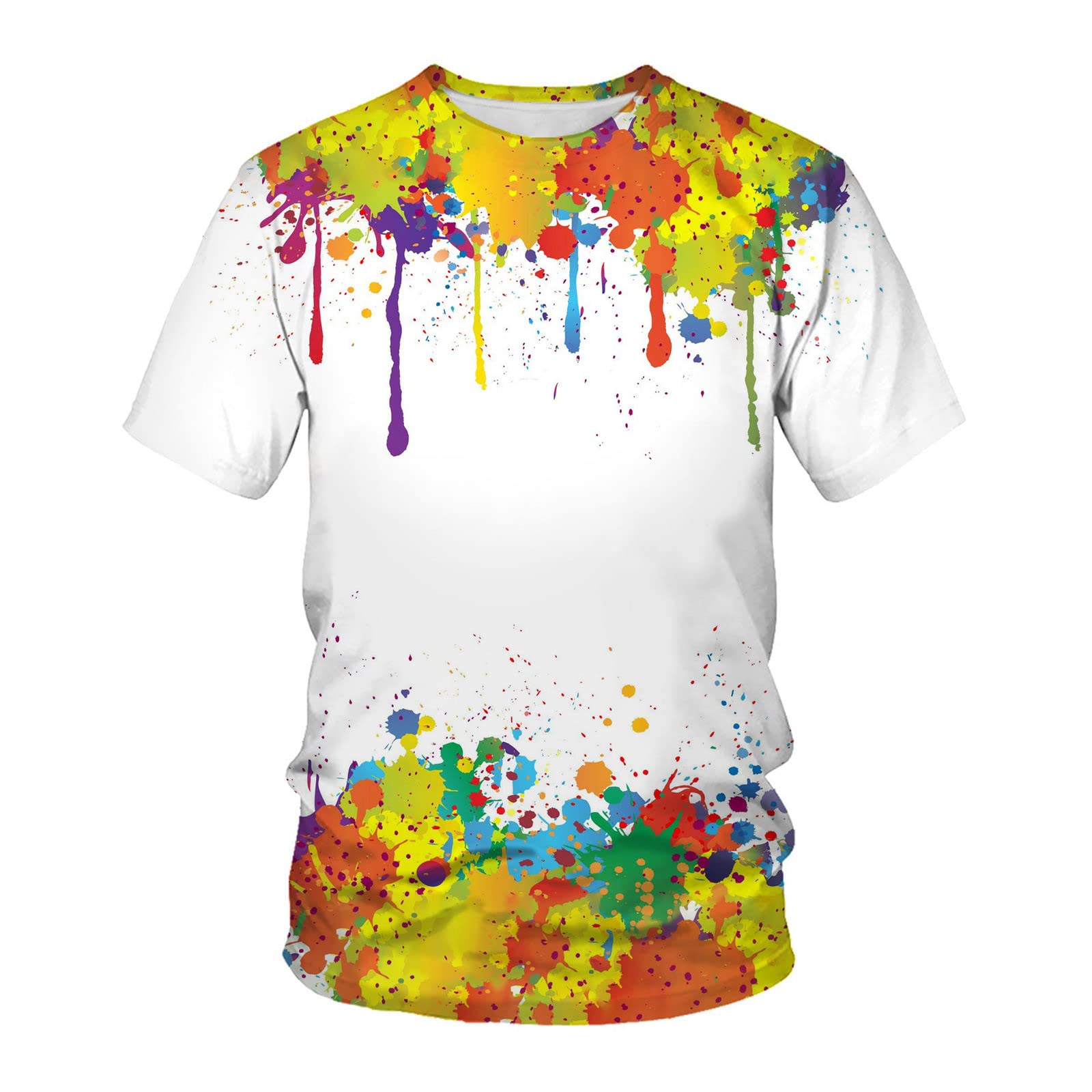 3D Printed Men's Graphic T-Shirts - Colorful Short Sleeve Crewneck Novelty Tees for Summer | Casual Wear, Street Fashion & Gift Ideas for Men