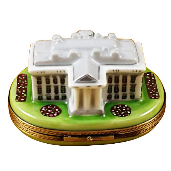 Rochard White House Limoges Porcelain Box - Elegant Collectible Gift for Home Decor & Jewelry Storage