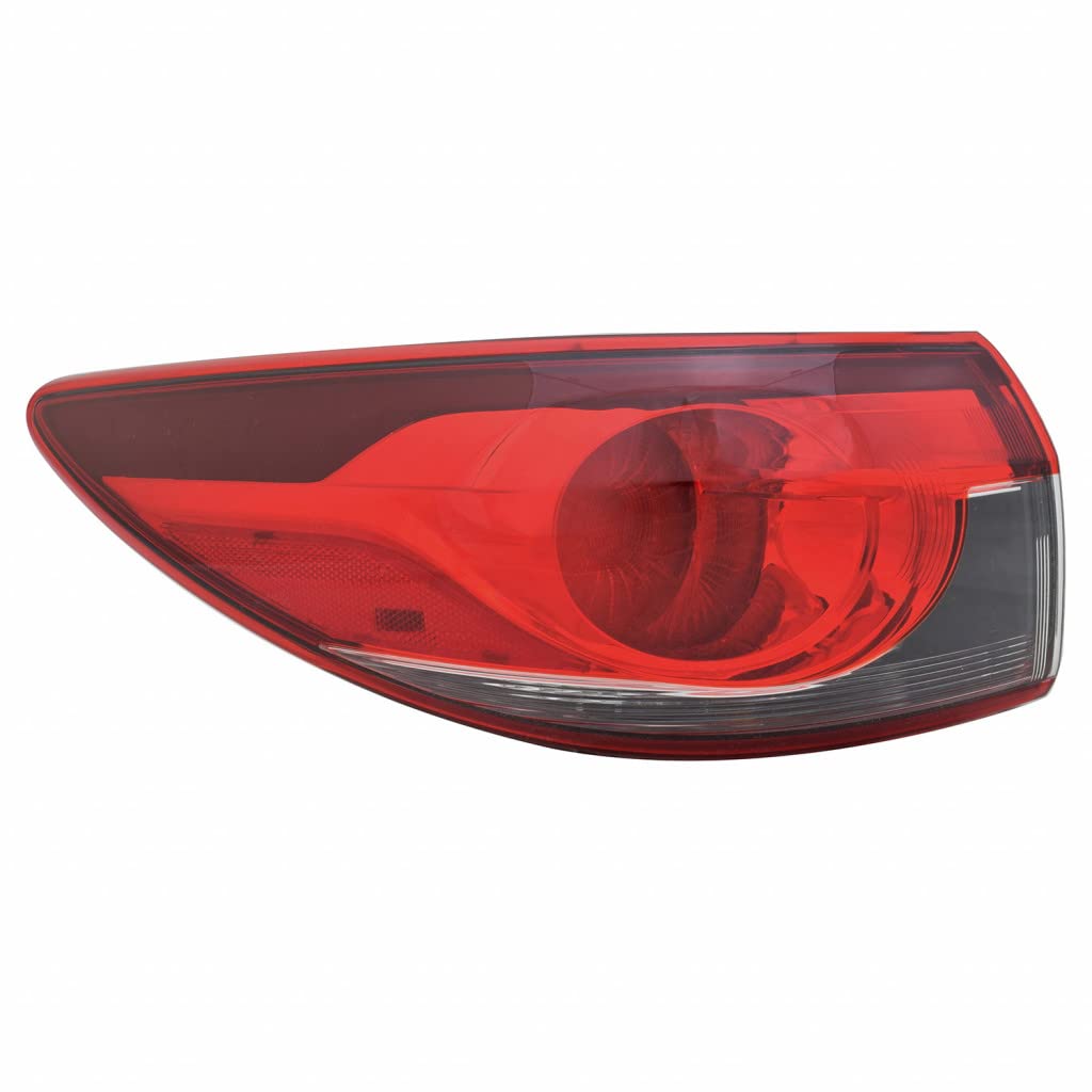 Mazda 6 Tail Light Assembly 2014-2017 Driver Side - DOT Certified Replacement with Bulbs (Fits MA2804113) | Perfect for Night Driving & Enhanced Vehicle Safety