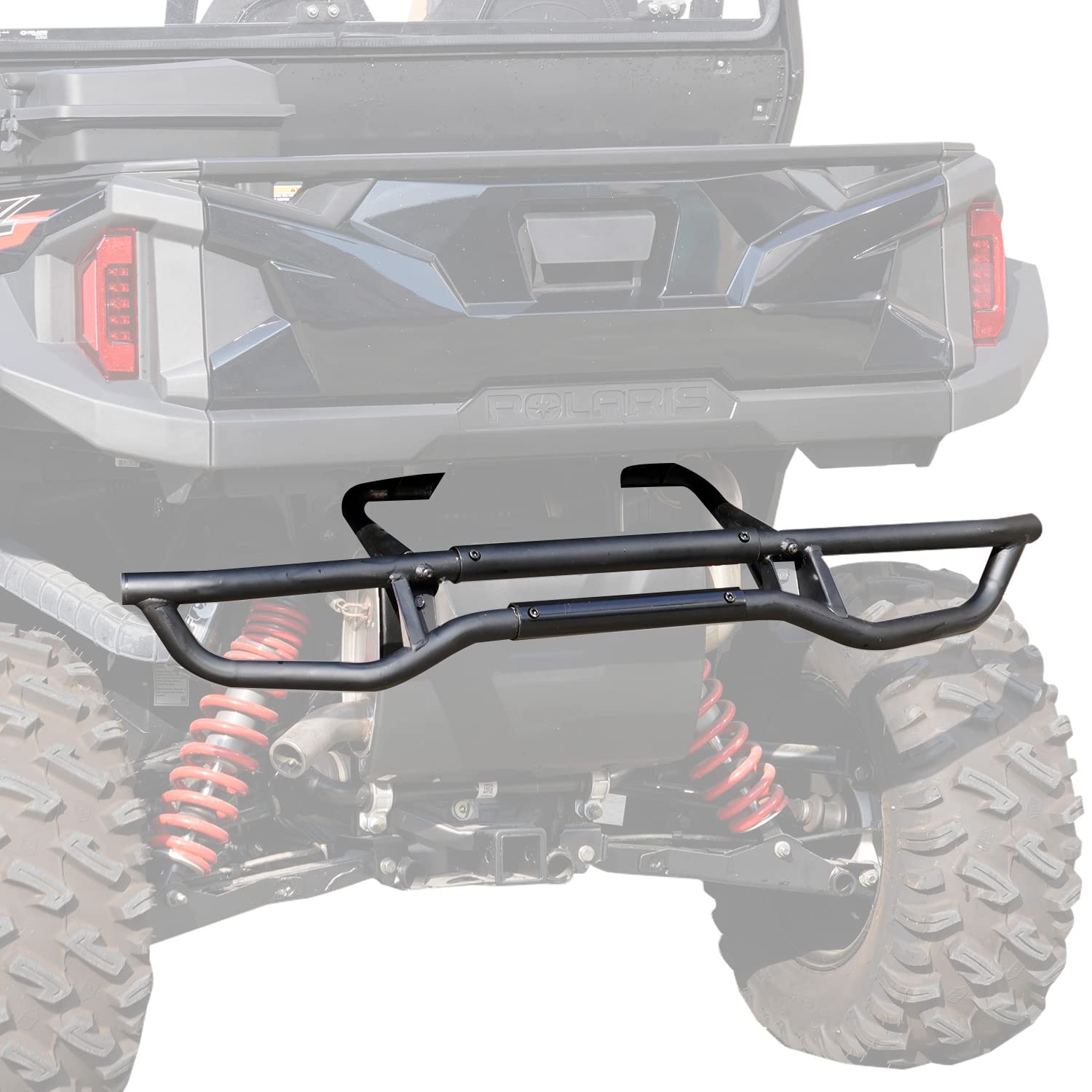 HAKA TOUGH Heavy Duty Rear Bumper & Brush Guard for Polaris General 1000 (2016-2024) - Compatible with General 4 1000/XP 1000/XP 4 1000, OEM #2884345 Replacement - Off-Road Protection & Vehicle Accessories for Adventure & Trail Riding