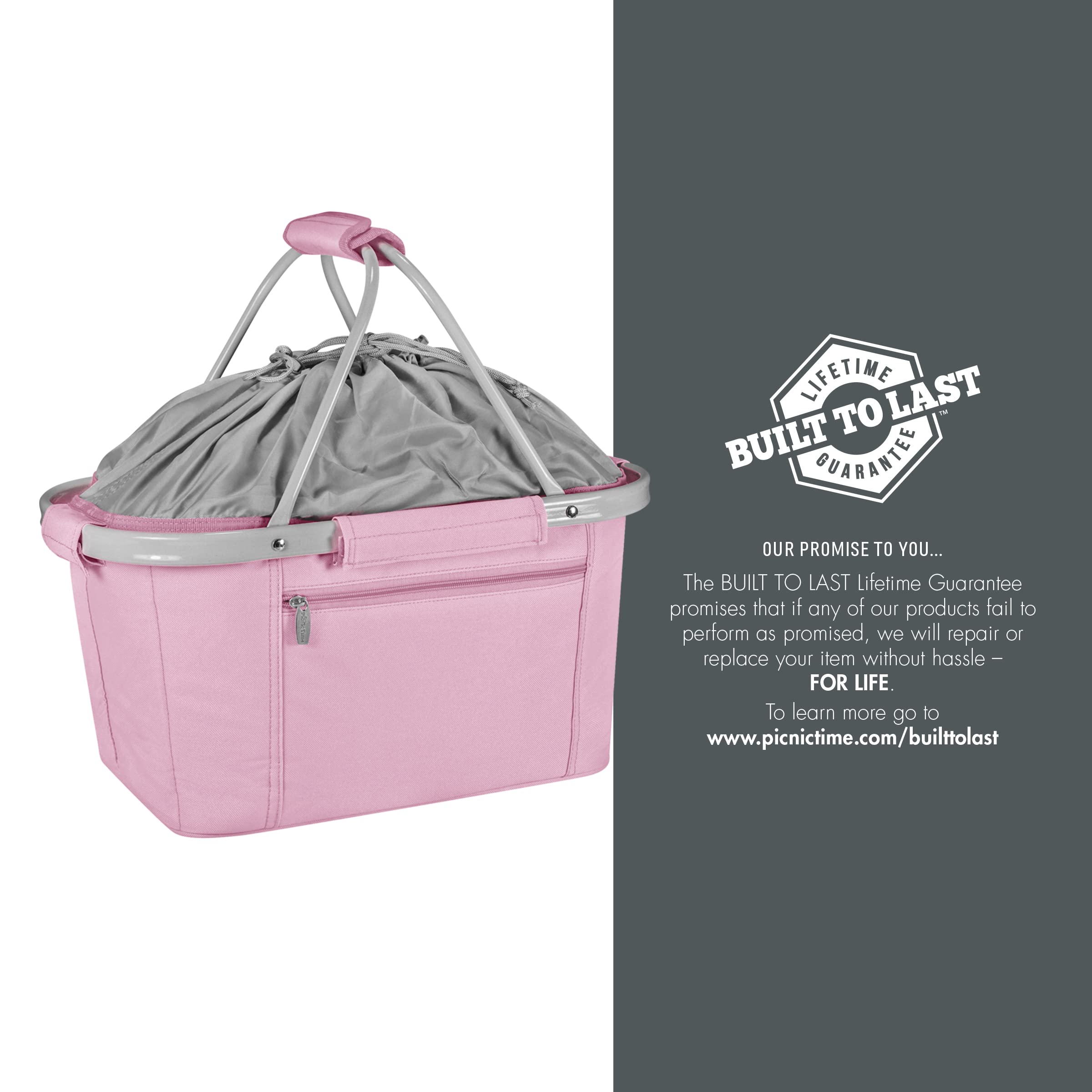 ONIVA - Metro Insulated Collapsible Picnic Basket & Market Tote Cooler Bag by Picnic Time - Perfect for Grocery Shopping, Beach Trips & Outdoor Dining