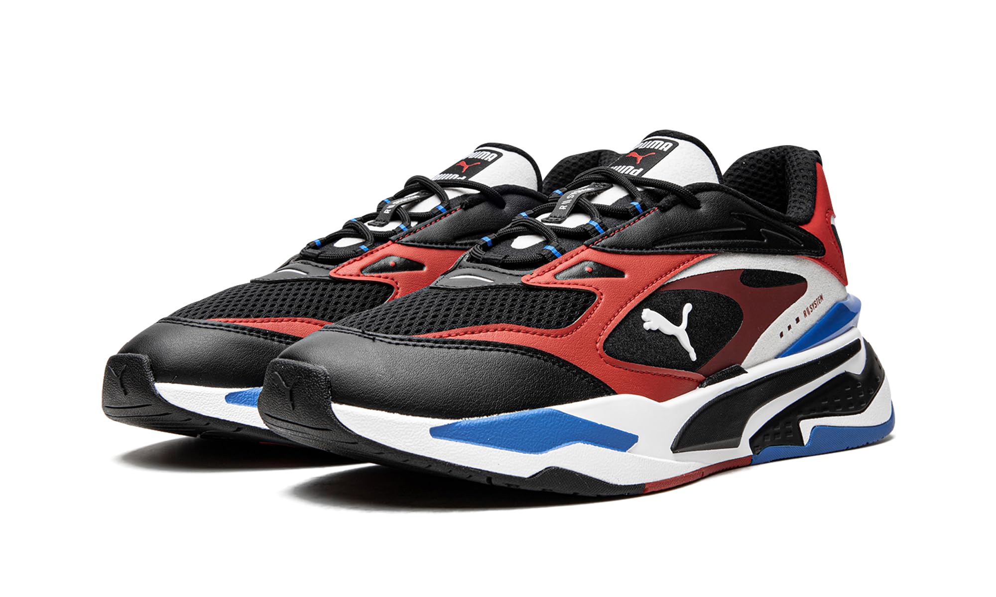 PUMA Men's RS-Fast Lace-Up Sneakers - Black Casual Running Shoes for Gym, Workout & Everyday Wear