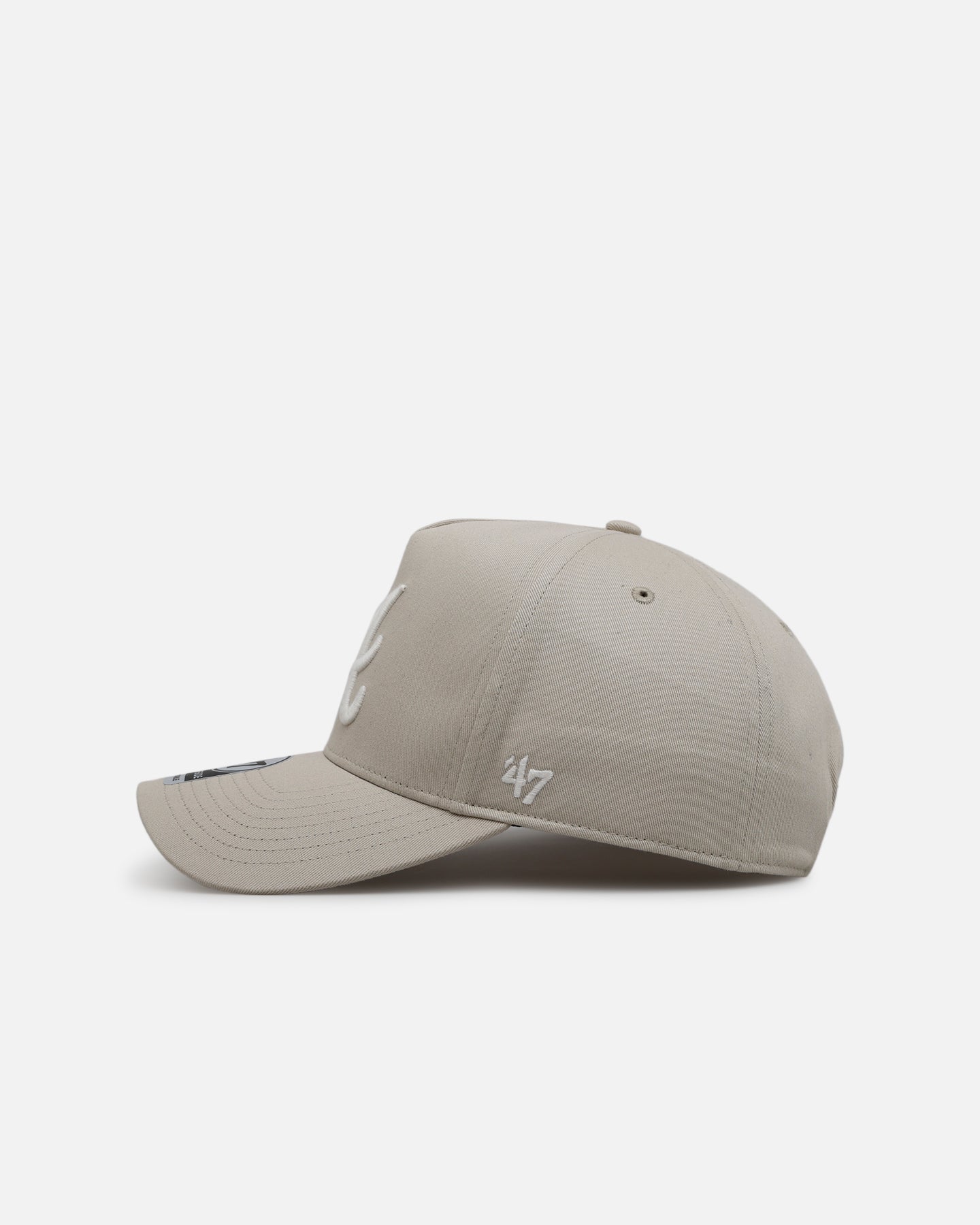 47 Brand Atlanta Braves 'Contemporary Basics' Offside DT Snapback Tan Cap - Stylish Baseball Hat for Men & Women - Perfect for Sports Games, Casual Outfits, and Fan Gear Collection