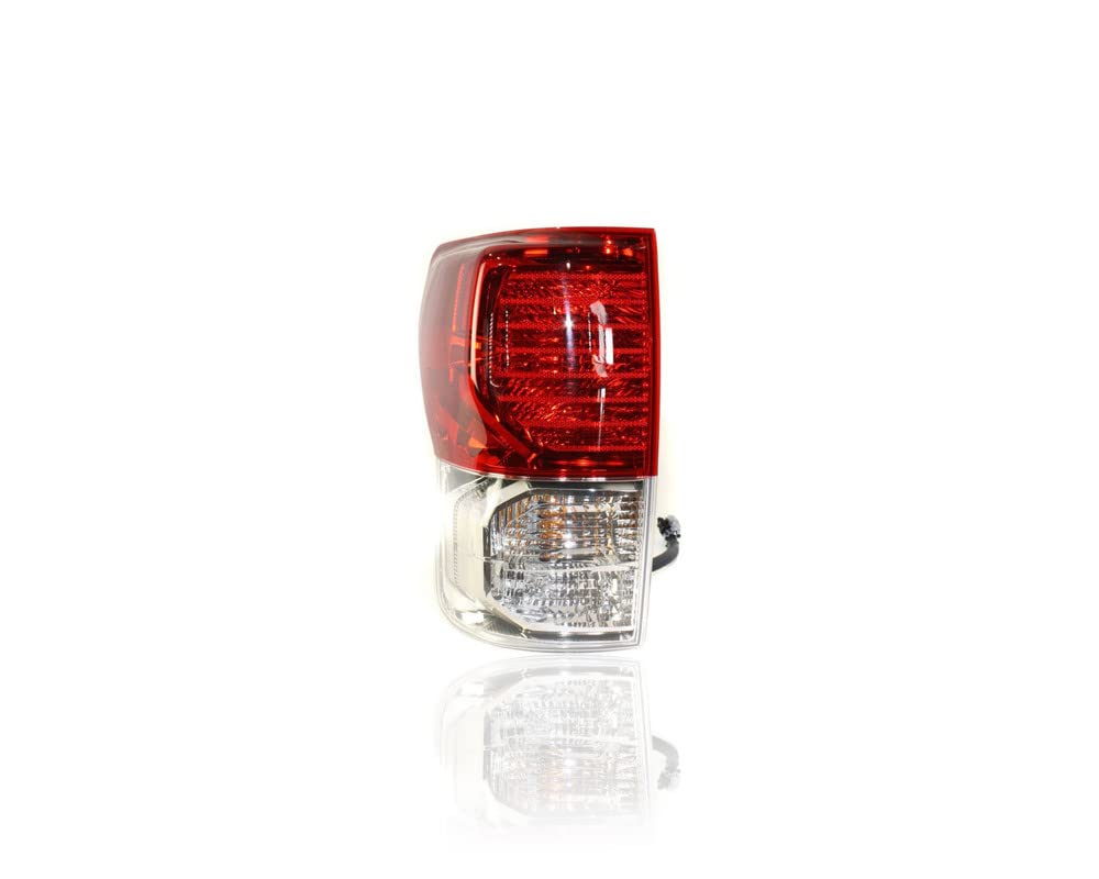 Toyota Tundra Tail Light Assembly - Left Driver Side Replacement for 2010-2013 Models (Part #815600C090) - CAPA Certified - Perfect for Night Driving & Vehicle Safety Upgrades