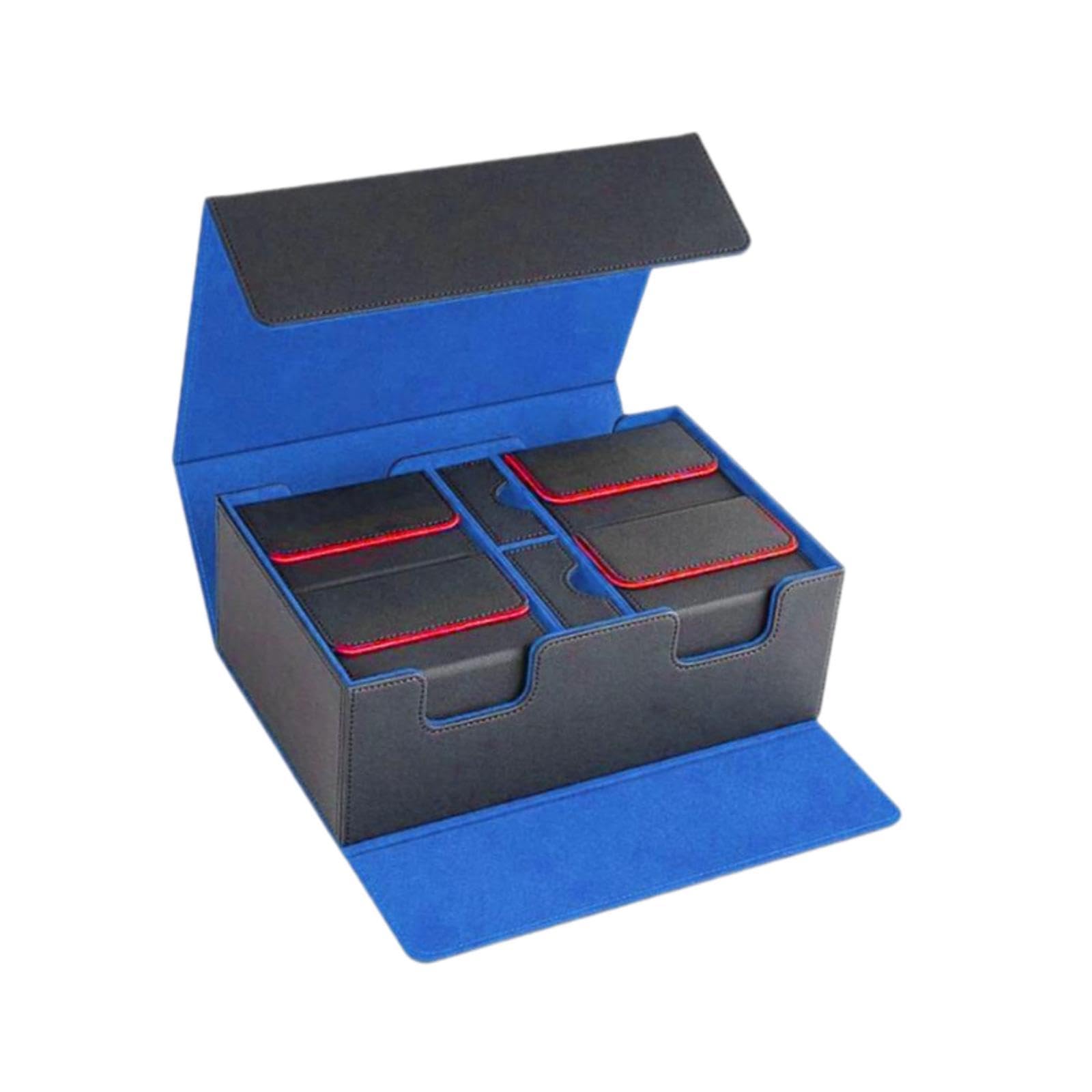 Premium 400-Capacity Trading Card Deck Case with Dividers - Durable Game Card Organizer for Football, Baseball & MTG - Perfect for Collectors, Tournaments & Storage