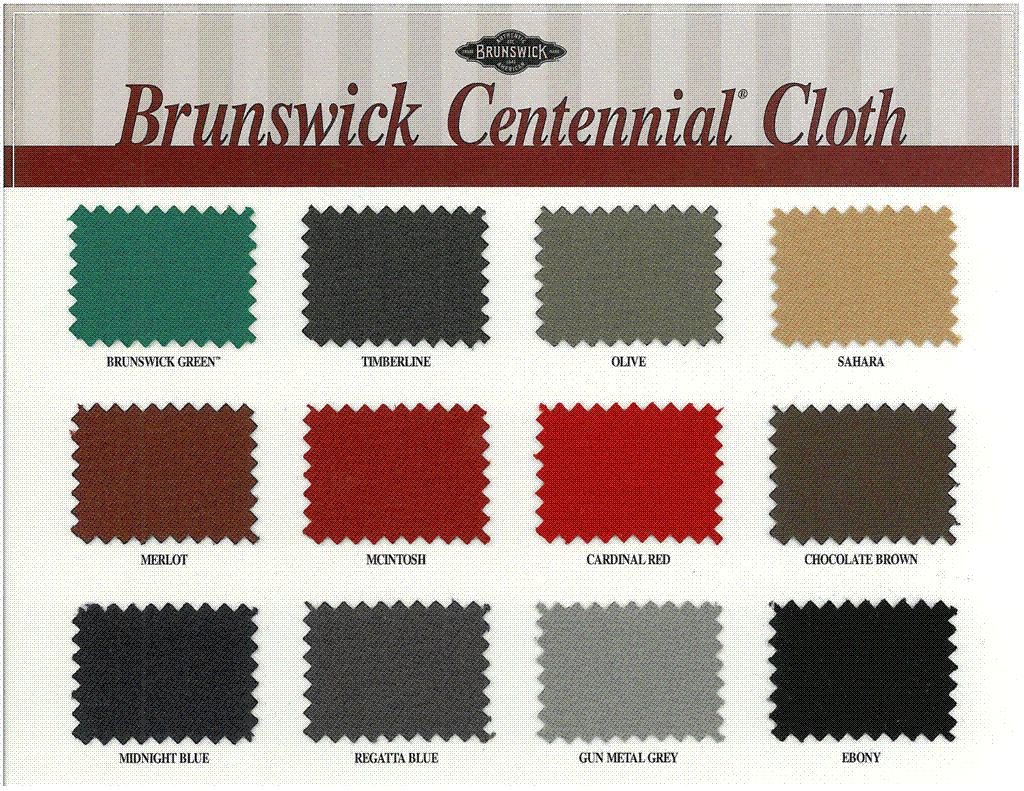 Brunswick Centennial Teflon Tournament Pool Table Cloth - Premium Billiard Felt for Professional & Home Game Rooms | Durable, Smooth Play Surface