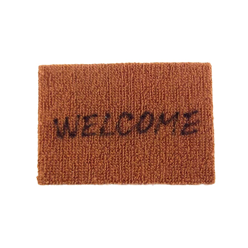 Melody Jane Dollhouse Miniature 1:12 Scale Hall Door Step Accessory - Welcome Mat for Dollhouse Decor & DIY Miniature Scenes | Perfect for Dollhouse Collectors & Miniature Enthusiasts
