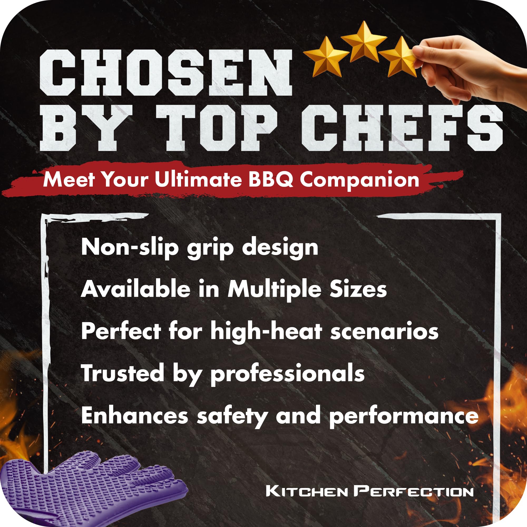 **Heat Resistant BBQ Gloves - Silicone Smoker Oven Mitts for Grilling, Smoking & Frying - Waterproof & Extreme Heat Protection (Set of 2 + 3 Bonuses) - Perfect for Outdoor Cooking, Camping & Backyard BBQs**