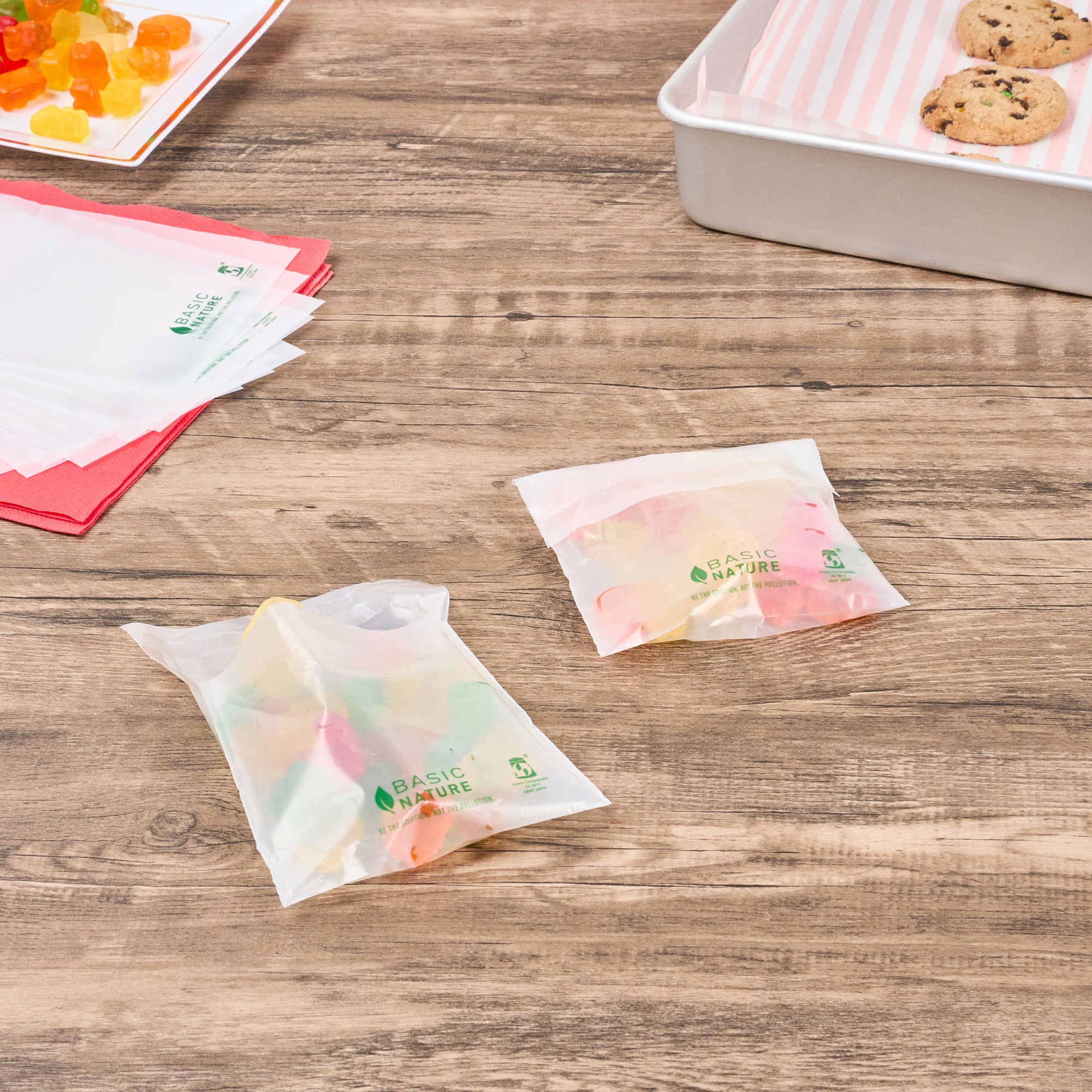 Eco-Friendly Translucent PLA/PBAT Self-Sealing Compostable Bags - 4