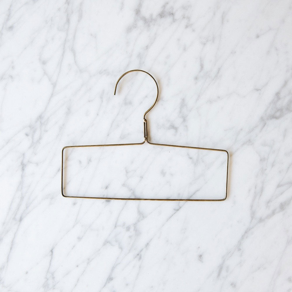 Premium Brass Tie Hanger - Durable Metal Necktie Organizer for Closet & Wardrobe - Perfect for Home, Office & Travel Accessory Storage