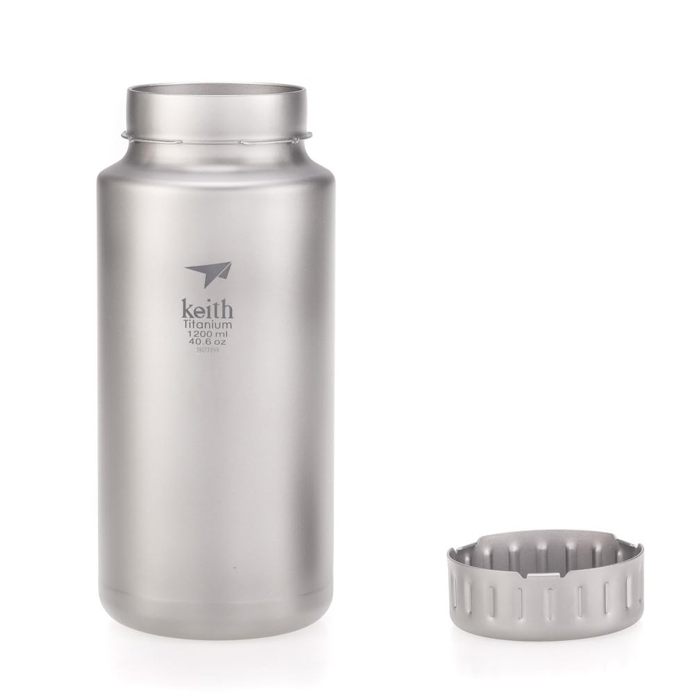 Premium 1.2L Titanium Sports Water Bottle - Lightweight, Durable & BPA-Free for Hiking, Gym & Outdoor Adventures