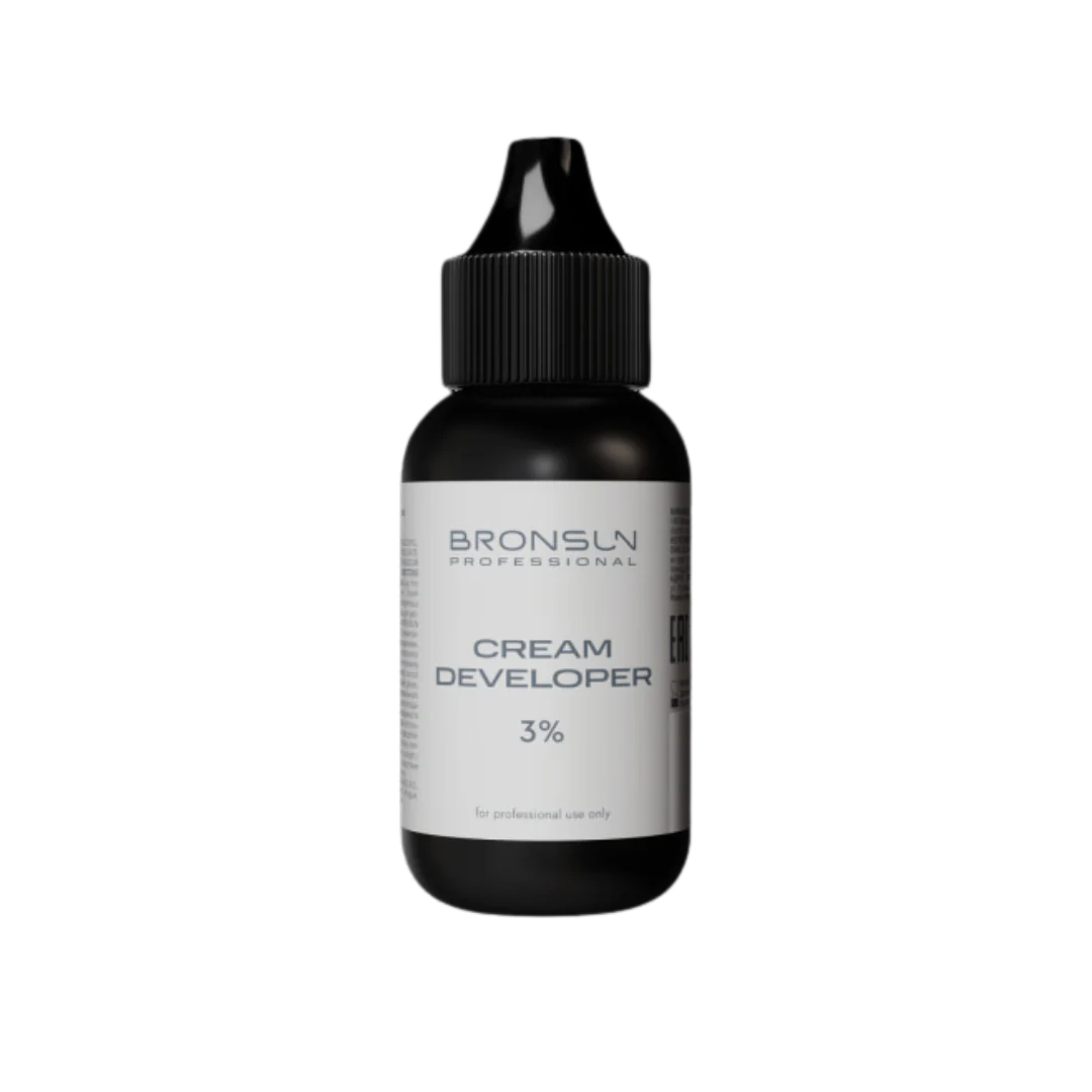 Bronsun 3% Milk Cream Hair Developer 20ml - Gentle Lightening for Sensitive Scalp & At-Home Hair Coloring