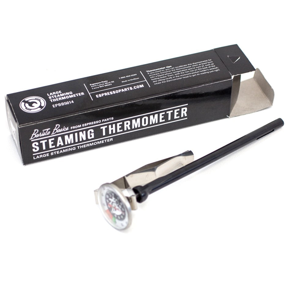 Barista Basics 7 Large Steaming Thermometer - Professional Coffee Milk Frothing Thermometer for Espresso, Latte & Cappuccino - Perfect for Home Baristas & Coffee Shops