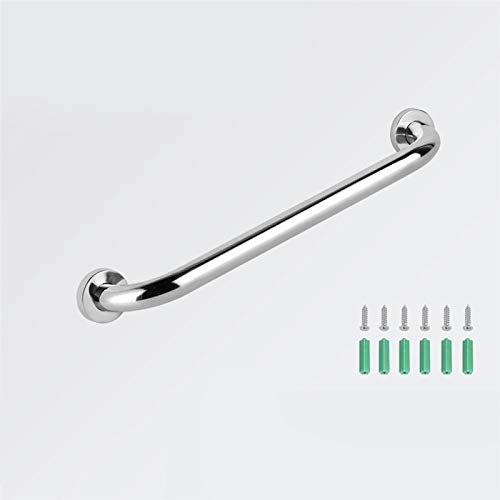Stainless Steel Bathroom Grab Bar - 50cm Towel Holder & Safety Handrail for Wall Mounting - Non-Slip Thickened Design for Shower, Bathtub & Elderly Home Care (Color: Silver)