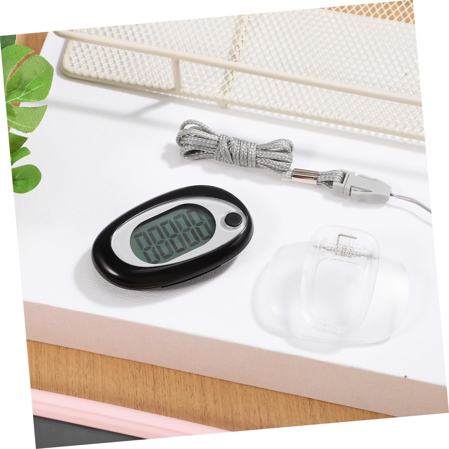 WOONEKY 3D Step Counter - Clip On Portable Pedometer with Lanyard for Walking, Running & Fitness Tracking | Perfect for Hikers, Joggers and Daily Activity Monitoring