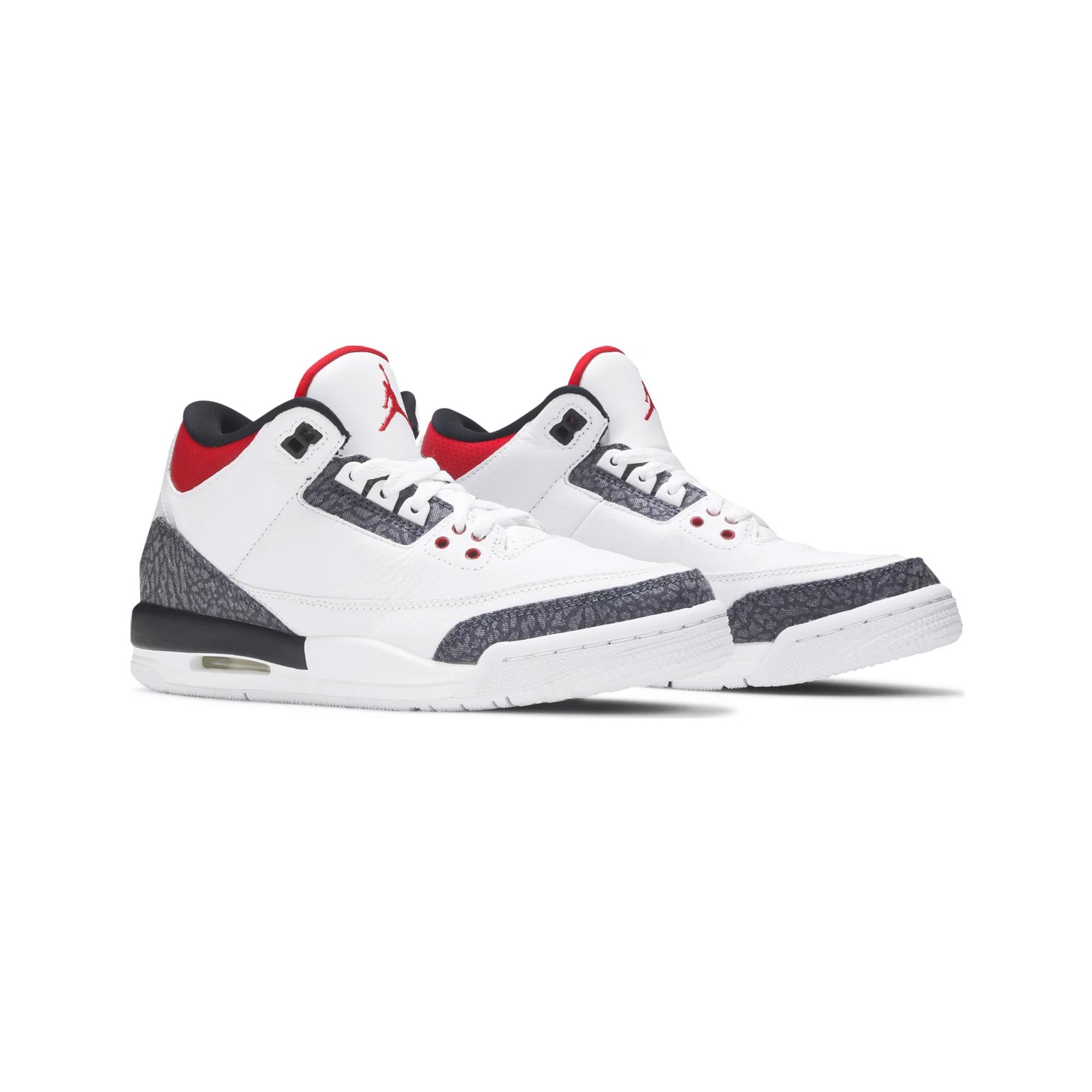 Air Jordan 3 Retro 'SE Fire Red Denim' GS Sneakers (2020) - Classic Basketball Shoes for Women & Girls, Streetwear Fashion & Casual Wear