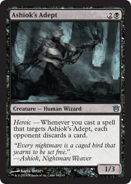 Magic: The Gathering Ashiok's Adept (59/165) - Born of the Gods Trading Card | Collectible MTG Card Game for Players & Enthusiasts - Perfect for Deck Building & Competitive Play