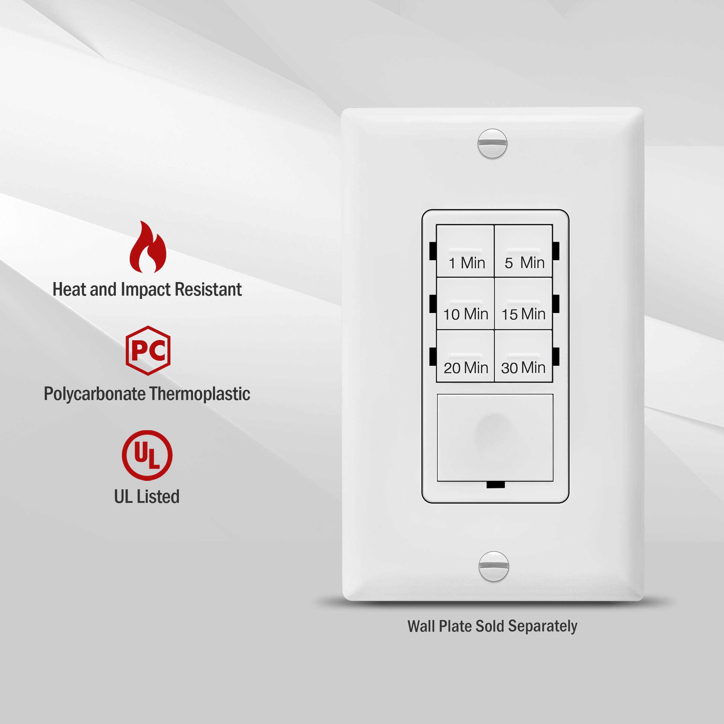 Broan-NuTone PowerHeat Bathroom Exhaust Fan with Heater, LED Light & Enerlites Timer Switch Combo - Perfect for Bathroom Ventilation, Heating & Lighting in Homes, Apartments & Hotels